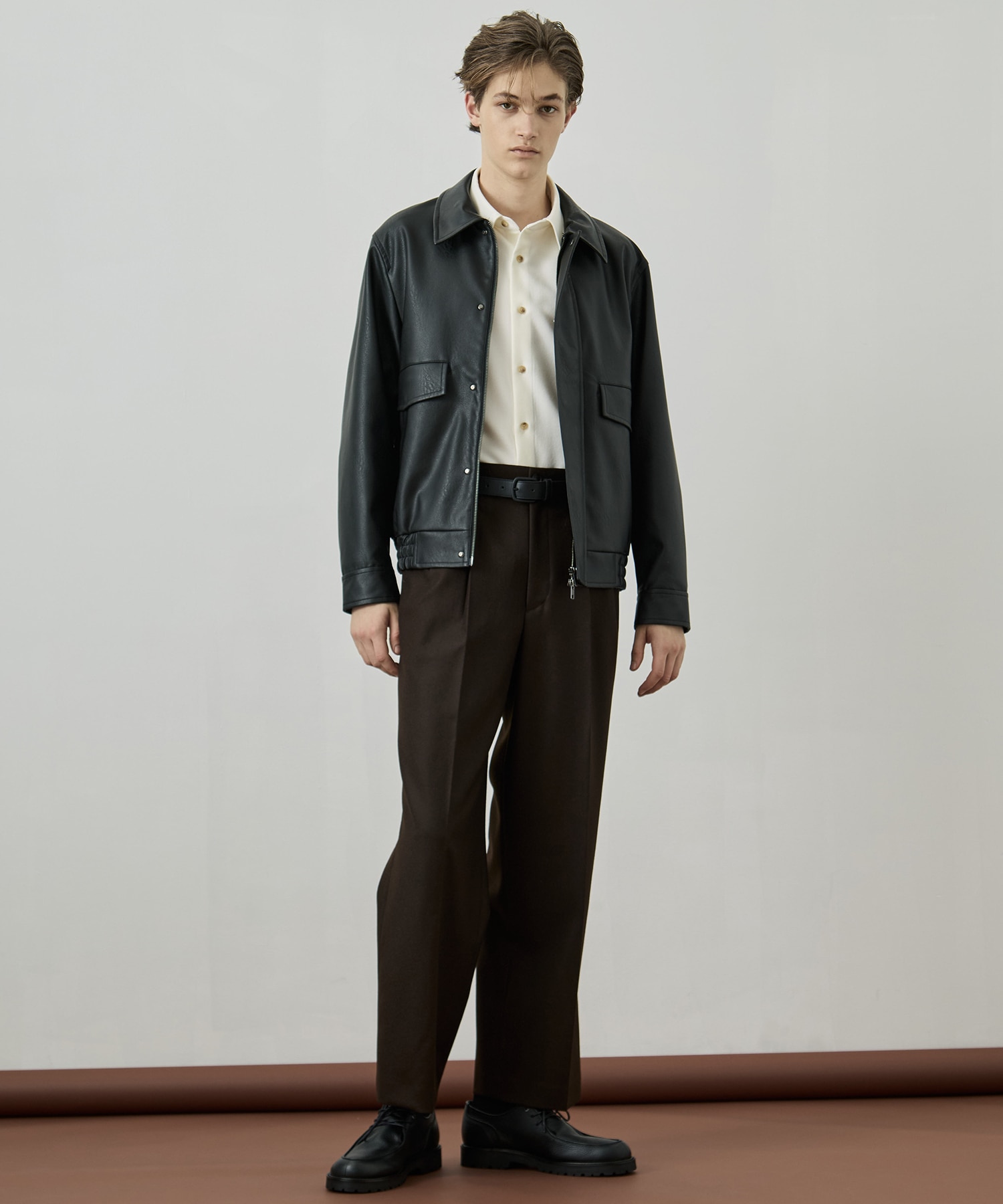 VINTAGE LEATHER ブルゾン