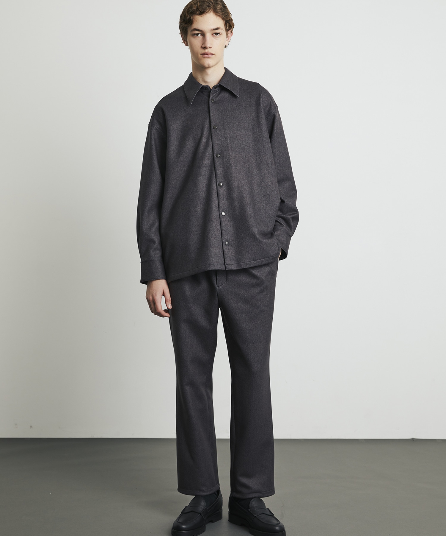 〈WEB限定|残りわずか〉+3.6℃ダウンファブリックL/Sシャツ