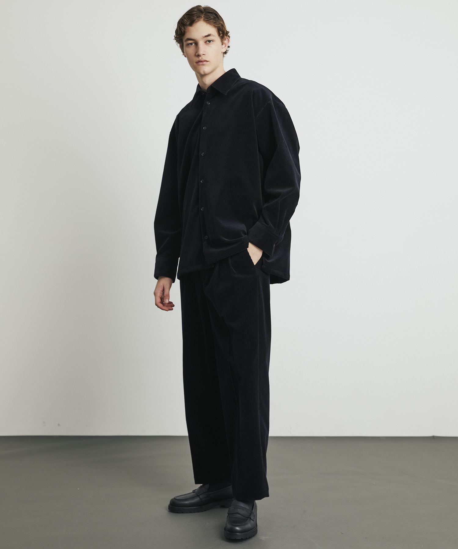 WOOL CORDUROY ロングスリーブシャツ