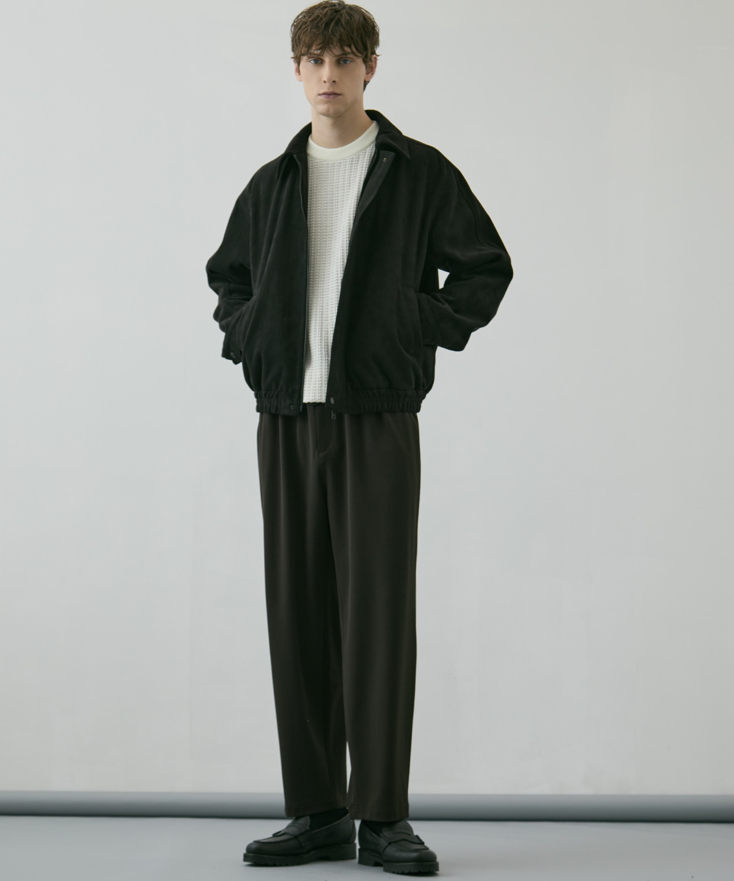 〈WEB限定｜先行予約〉LEATHER TEX SUEDE FLIGHT JACKET