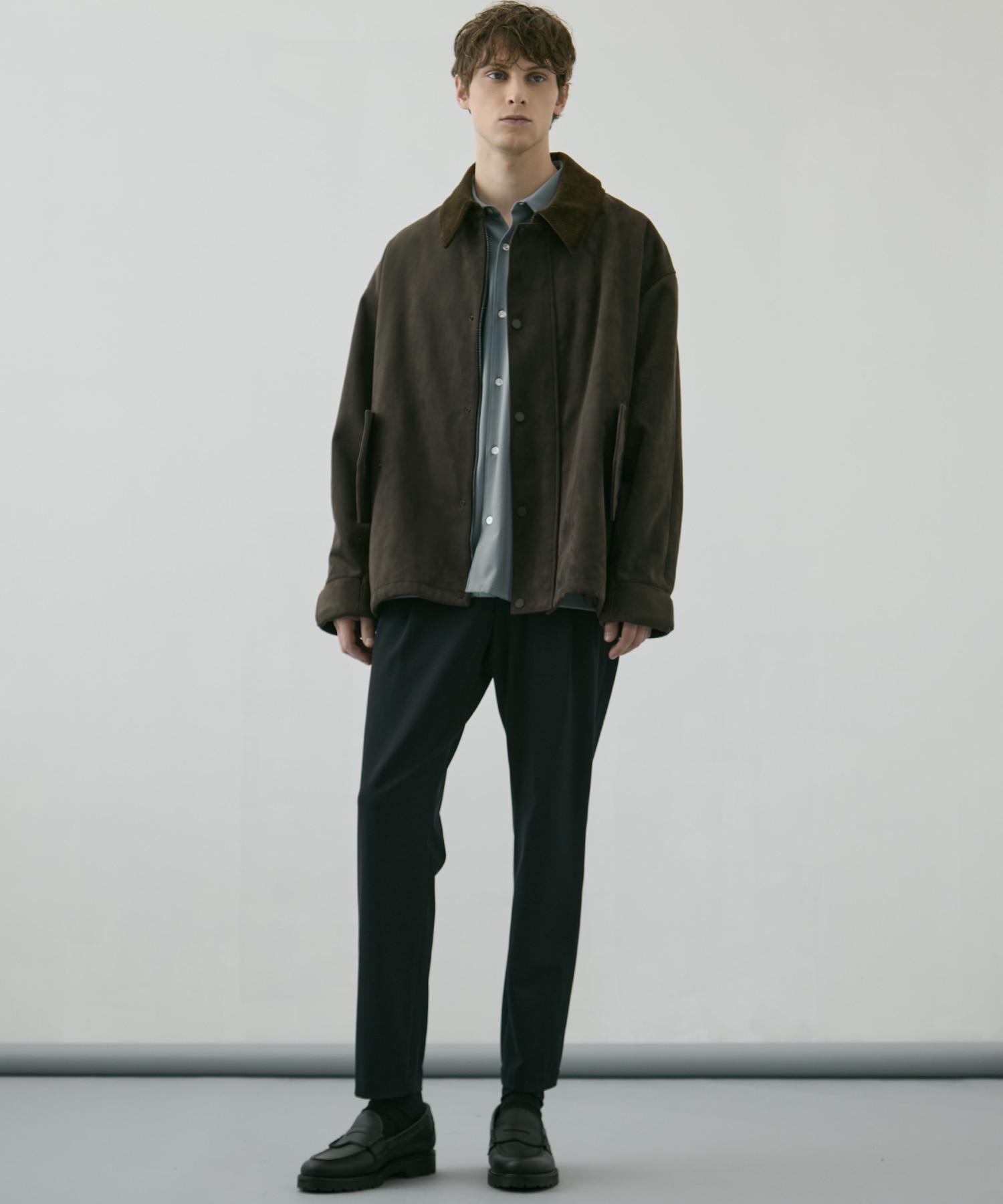 〈WEB限定｜先行予約〉LEATHER TEX SUEDE HUNTING JACKET