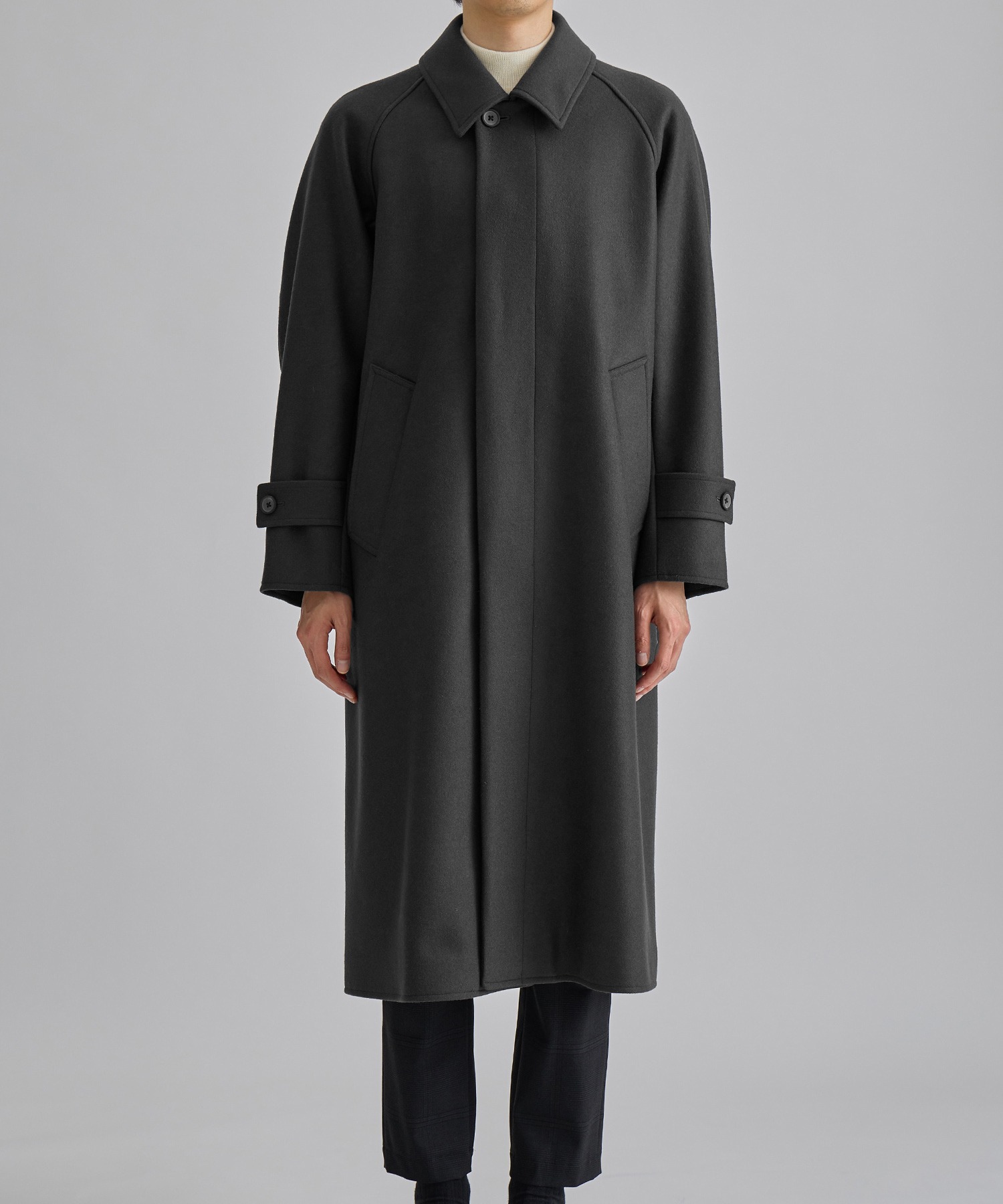 【未使用】 UNITED TOKYO ステンカラー バイカラー ウール コート UNITED TOKYO ステンカラーコート コート 「シリーズ累計販売