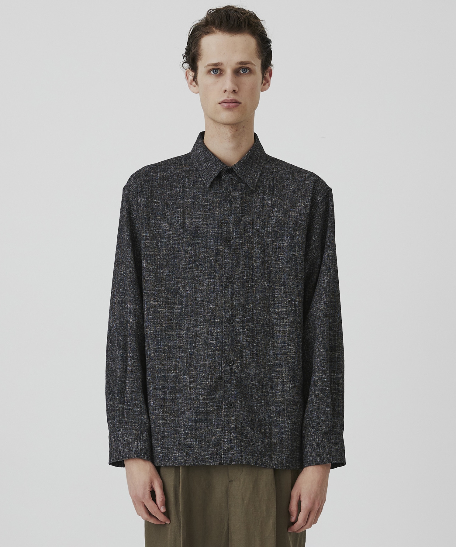 ライトツイード ロングスリーブシャツ