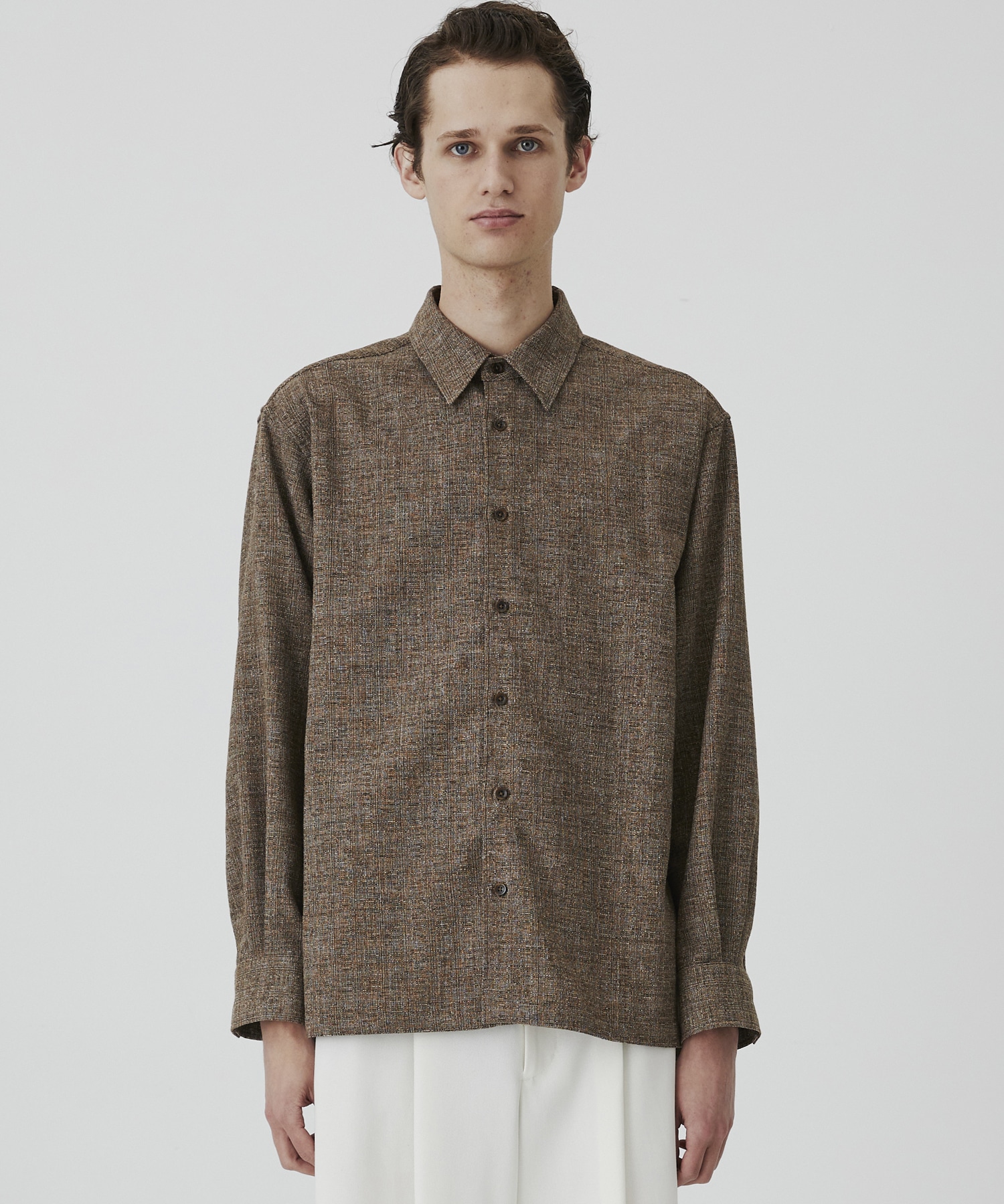 ライトツイード ロングスリーブシャツ