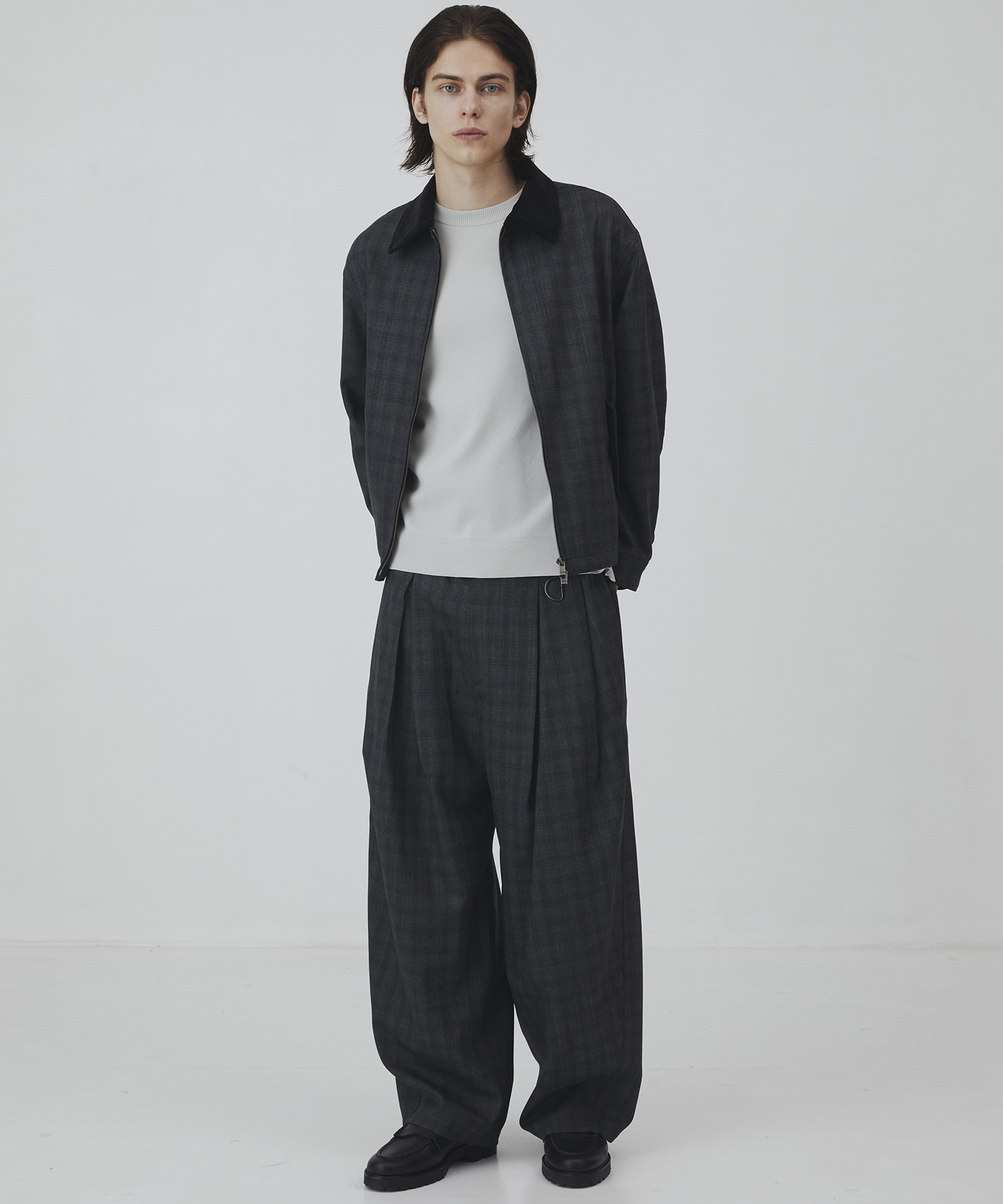 〈2026SS｜数量限定〉CUBA CHECK 2タックワイドパンツ