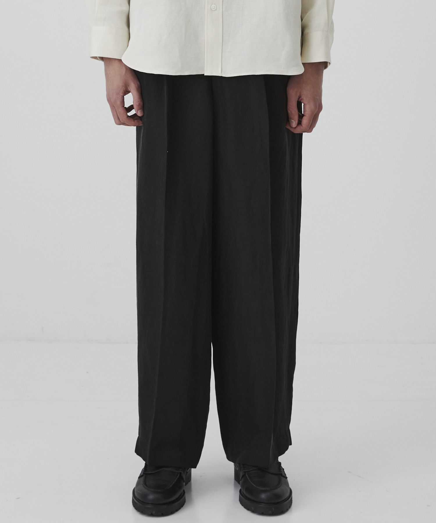 VINTAGE SILK LINEN 3タックスラックス