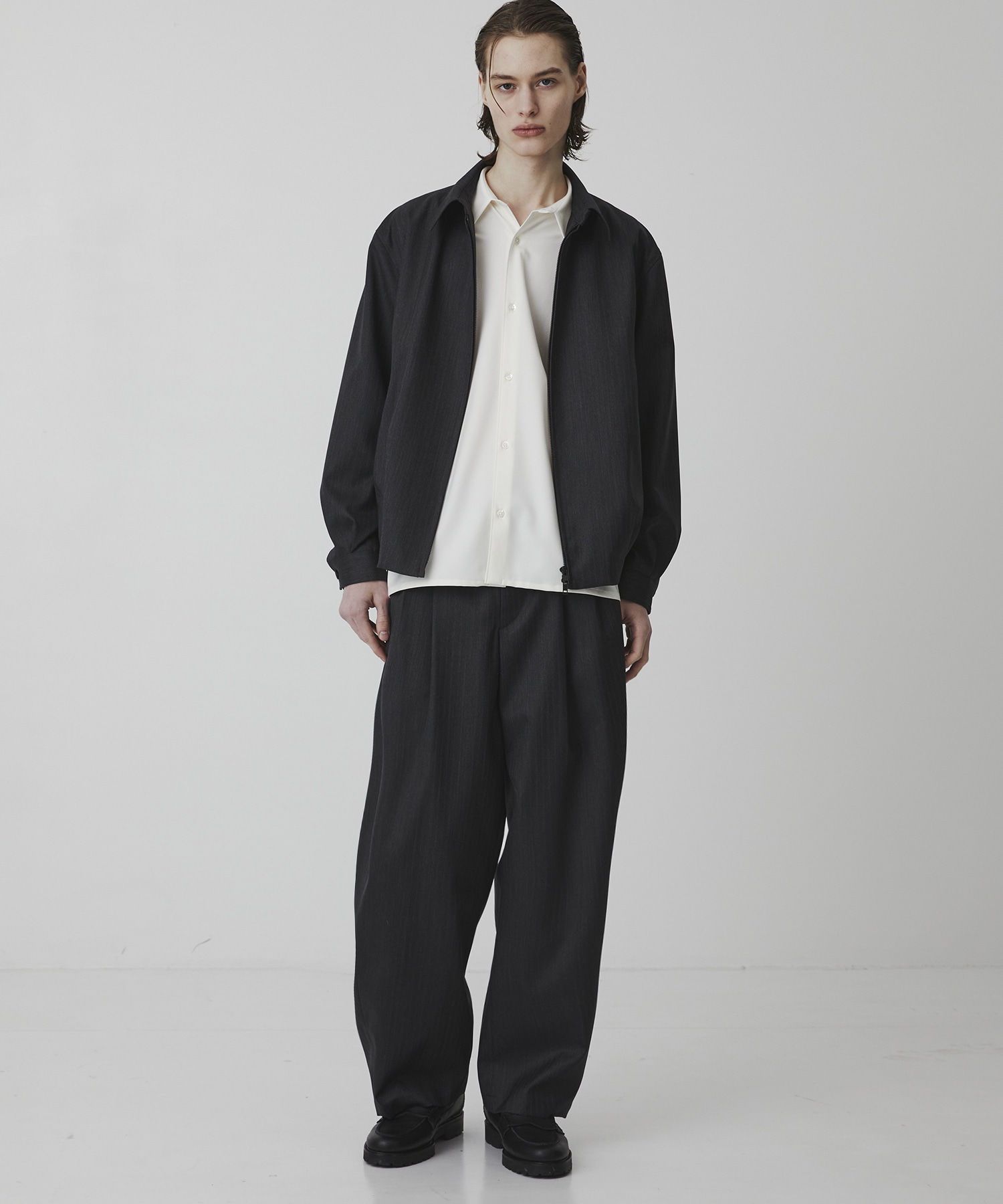 〈2026SS〉RWS CHUBUT WOOL バルーンジップブルゾン