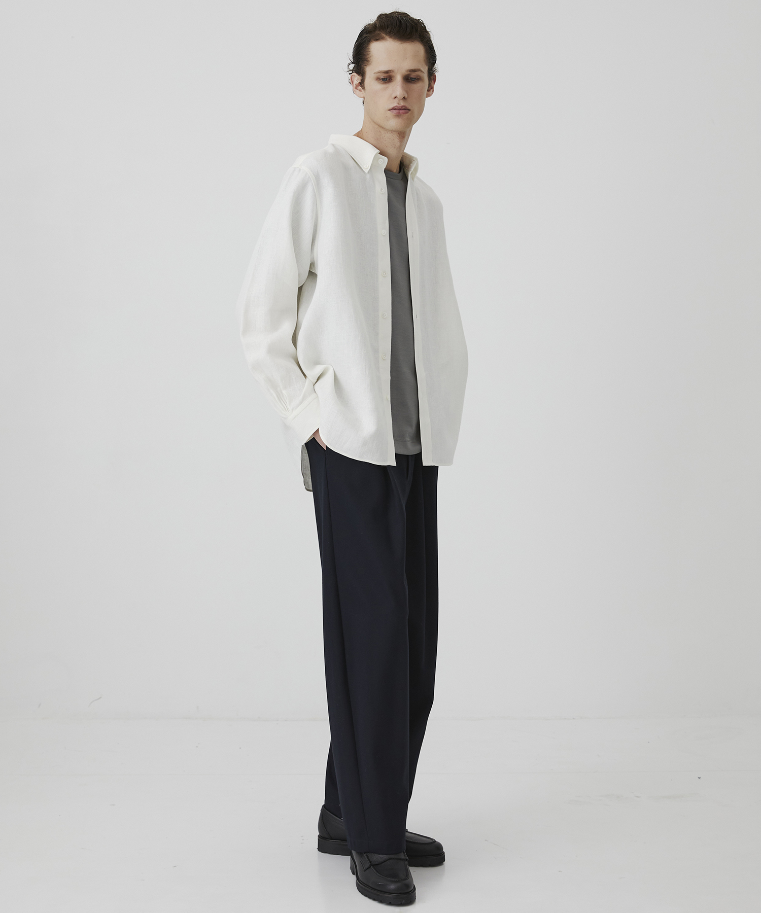 Super 140s ウールテクノラマ リラックスTシャツ