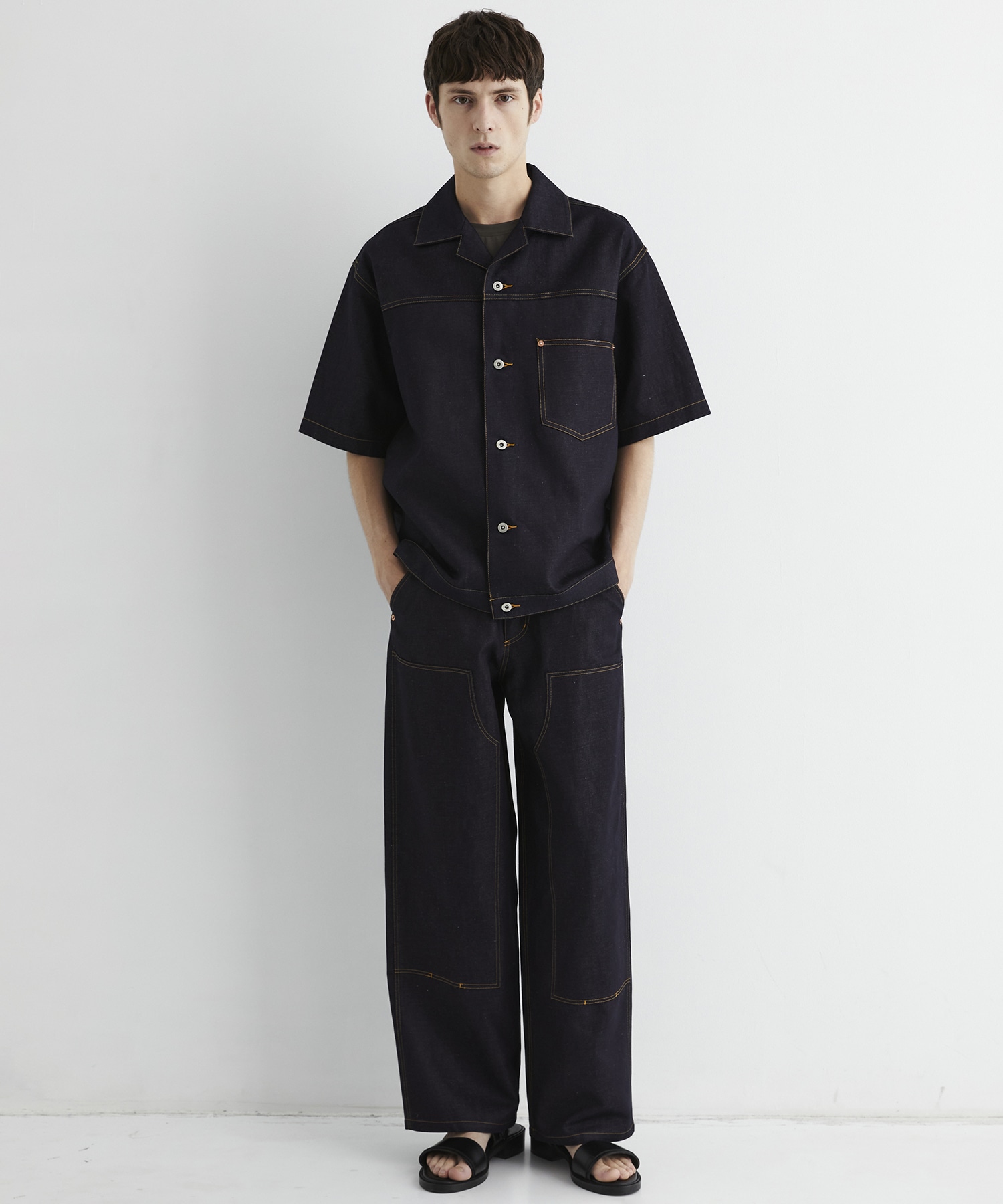 9.5oz LINEN DENIM ペインターパンツ