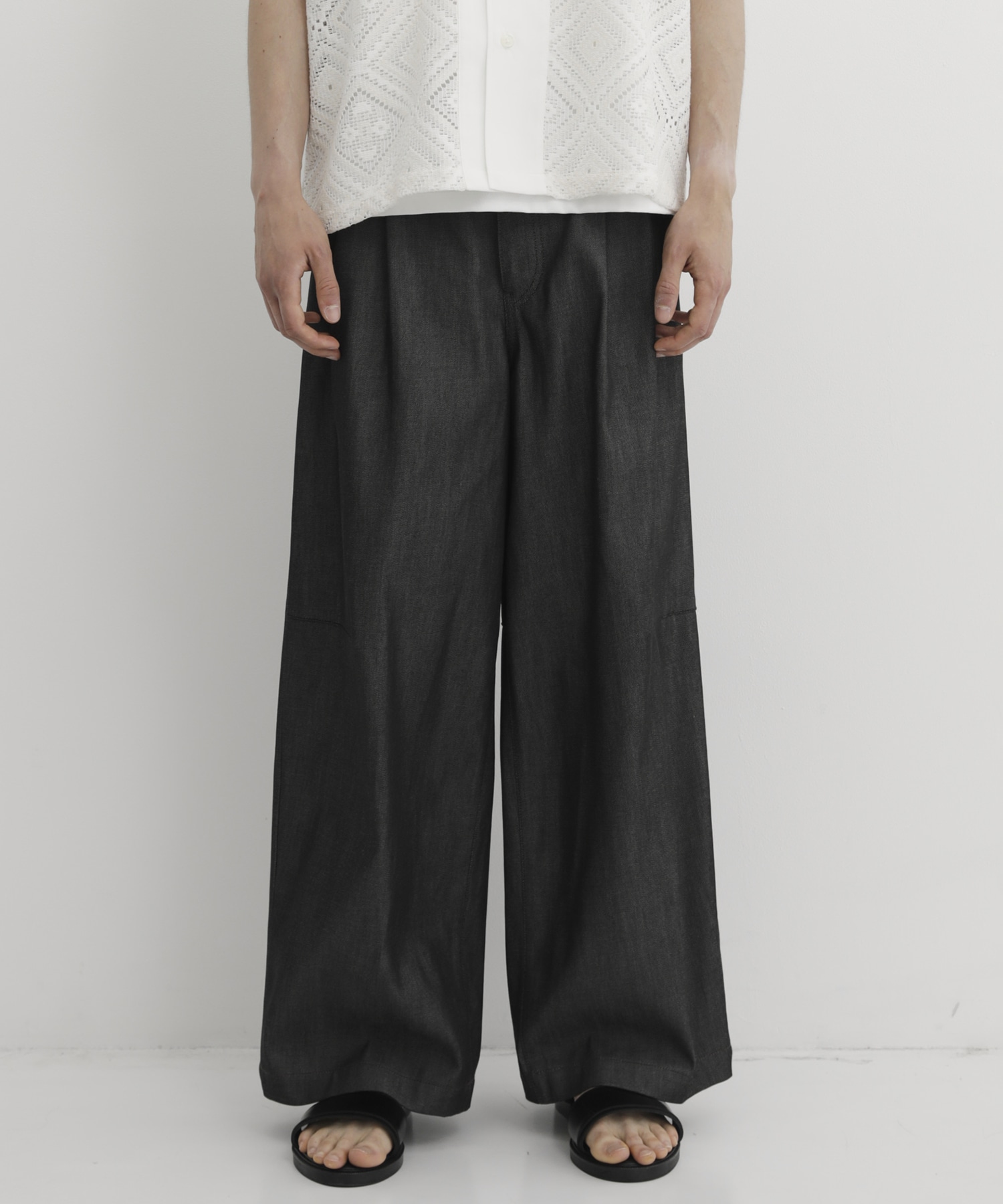 SUPIMA DENIM バギーパンツ