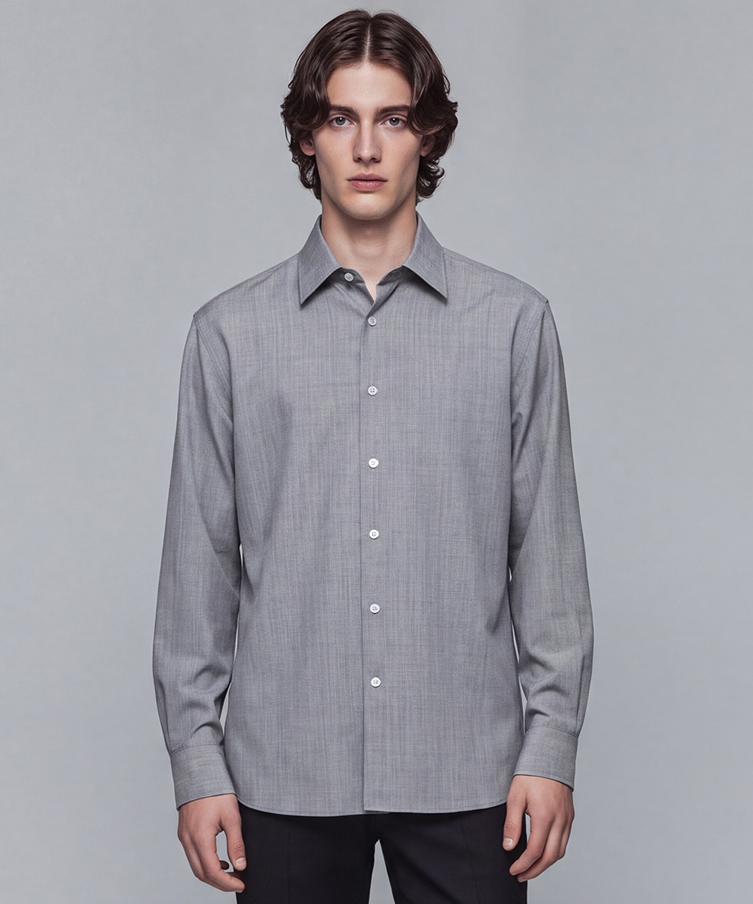 〈WEB限定〉HYBRID WOOL リラックスシャツ