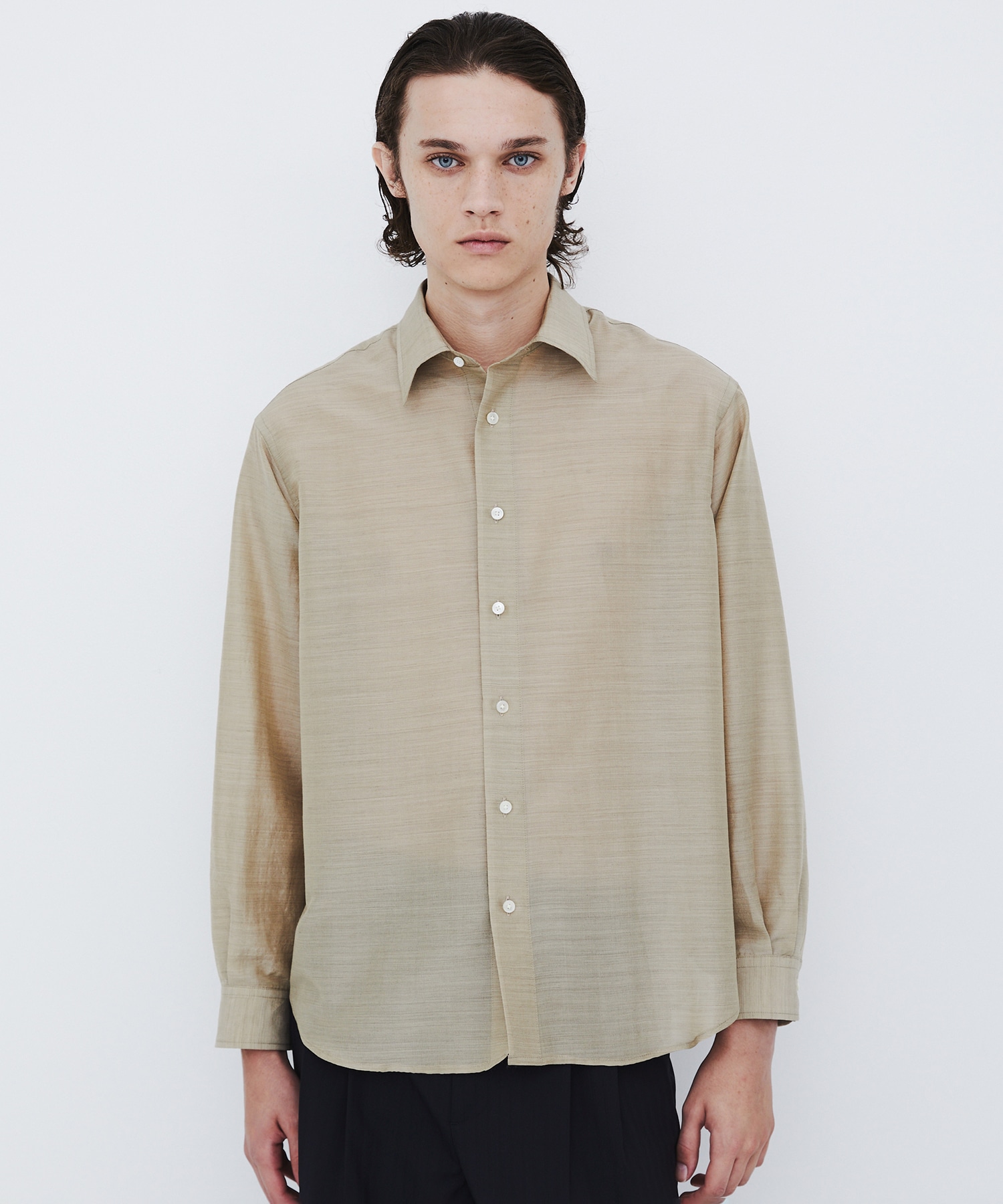 〈数量限定〉WOOL SILK RELAX SHIRT