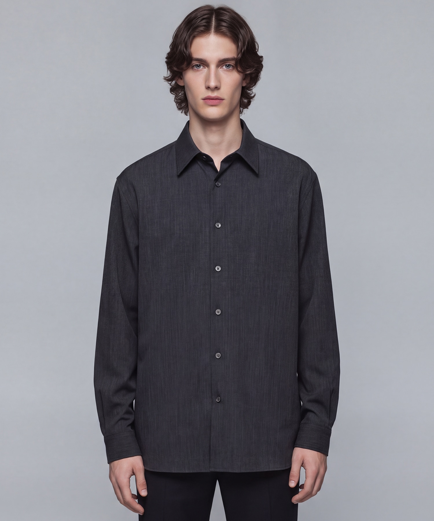 〈WEB限定〉HYBRID WOOL リラックスシャツ