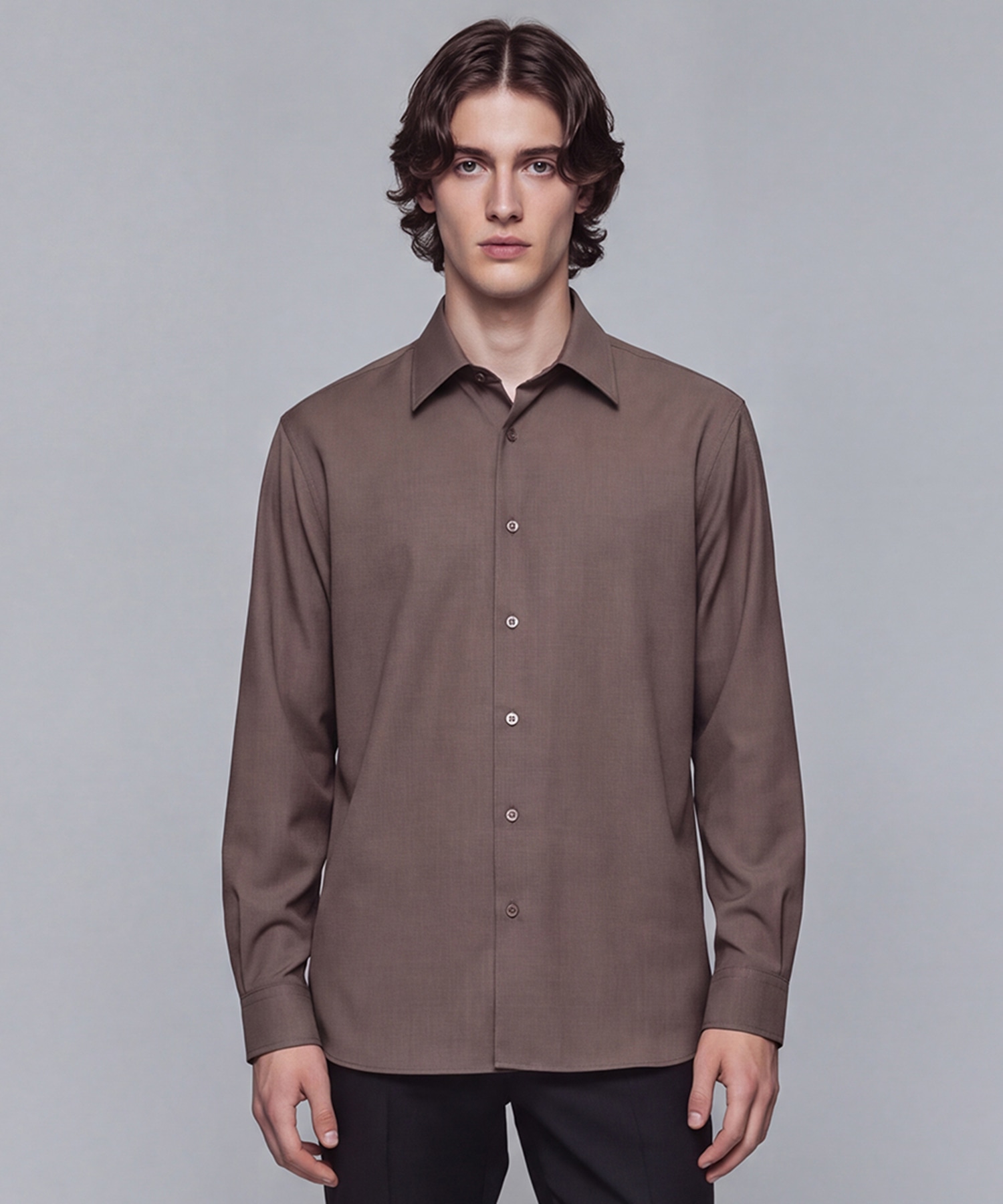 〈WEB限定〉HYBRID WOOL リラックスシャツ