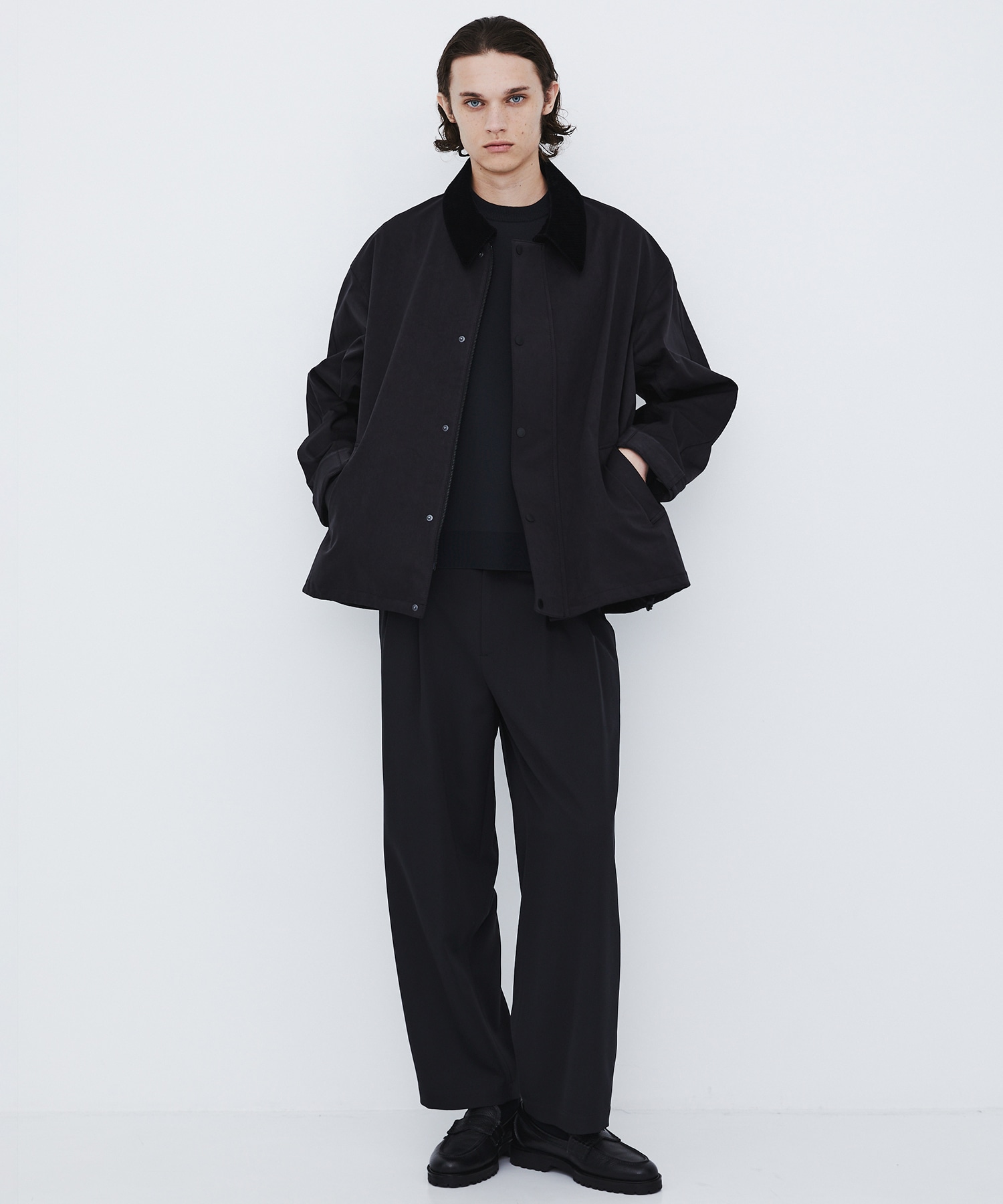 〈WEB先行販売〉超撥水 WOOL GABARDINE 2タックバレルパンツ