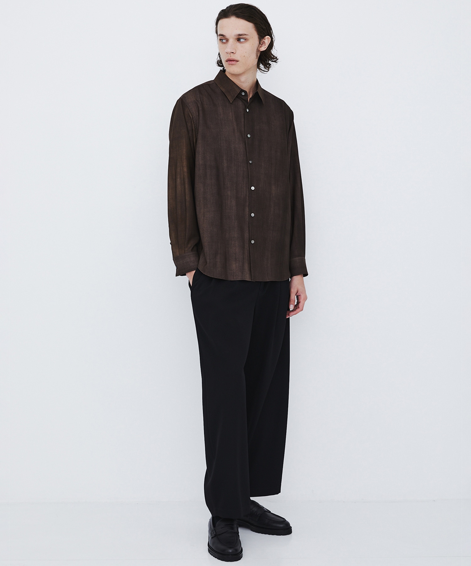 〈WEB先行販売〉超撥水 WOOL GABARDINE 2タックバレルパンツ