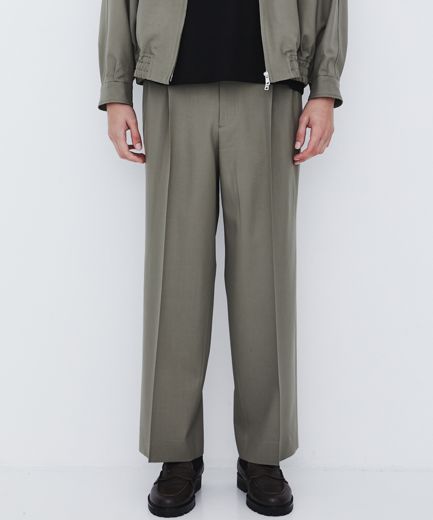 〈数量限定〉Super120s WOOL SERGE 2TUCK PANTS