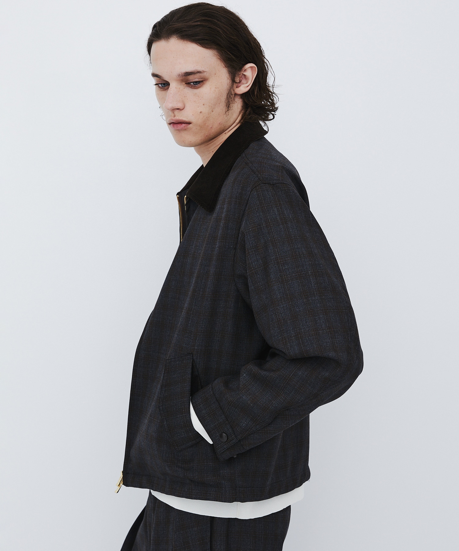 〈数量限定〉CUBA CHECK ハリントンブルゾン