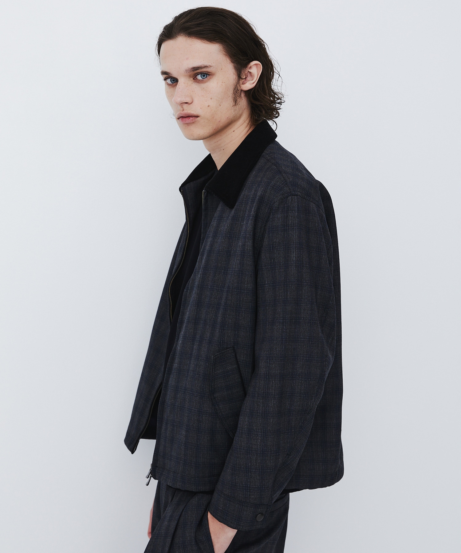 〈数量限定〉CUBA CHECK ハリントンブルゾン