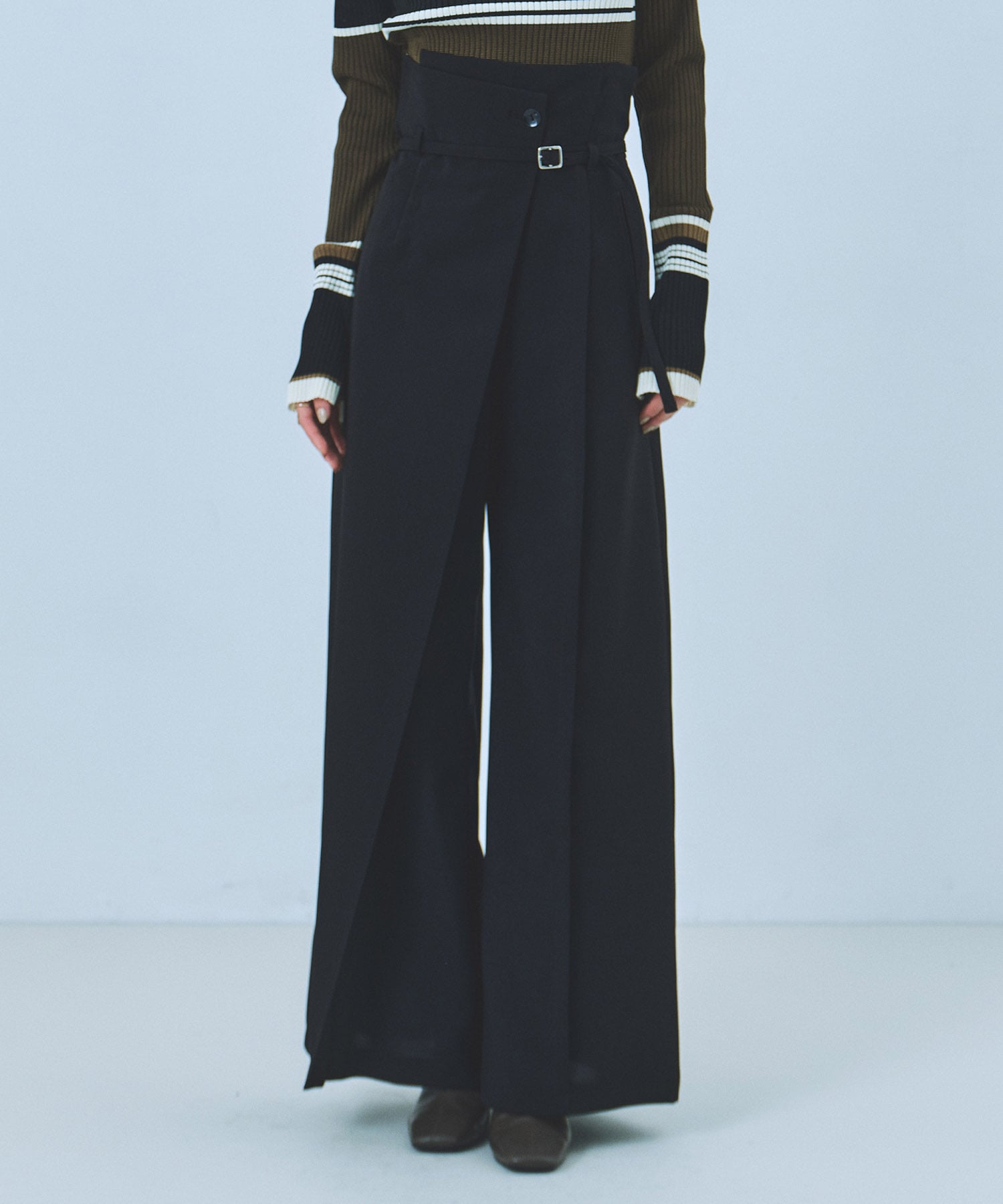 HAKAMAラップワイドパンツ