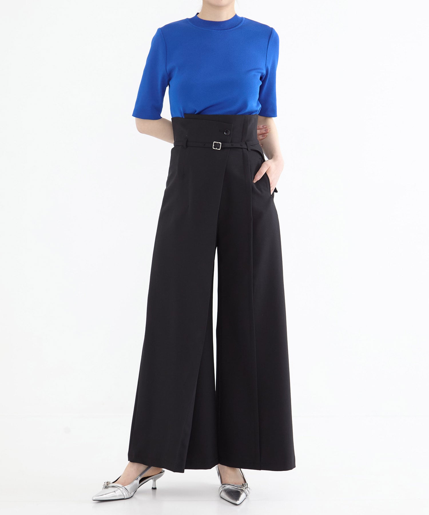 HAKAMAラップワイドパンツ