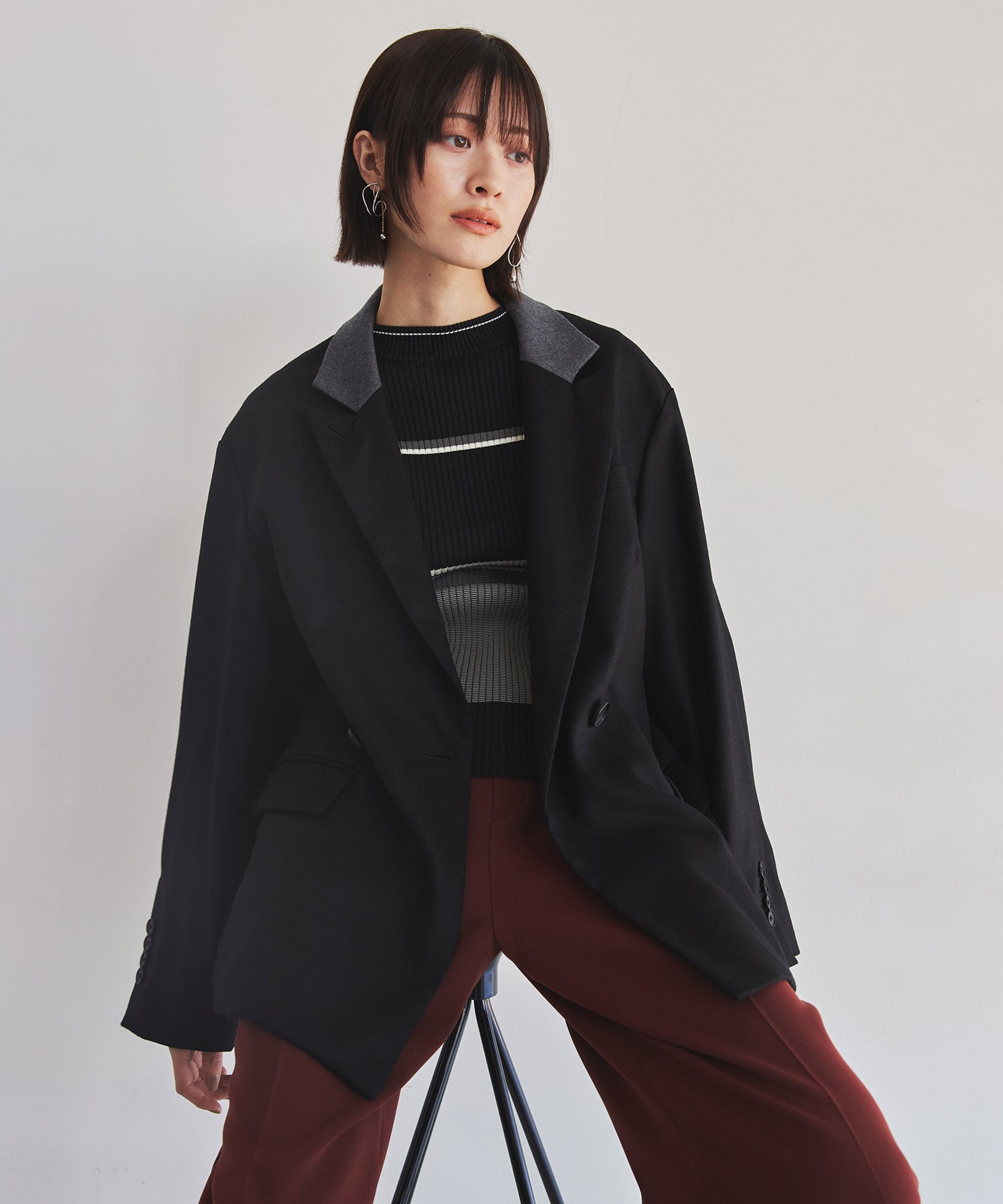 ラペルポイントテーラードジャケット