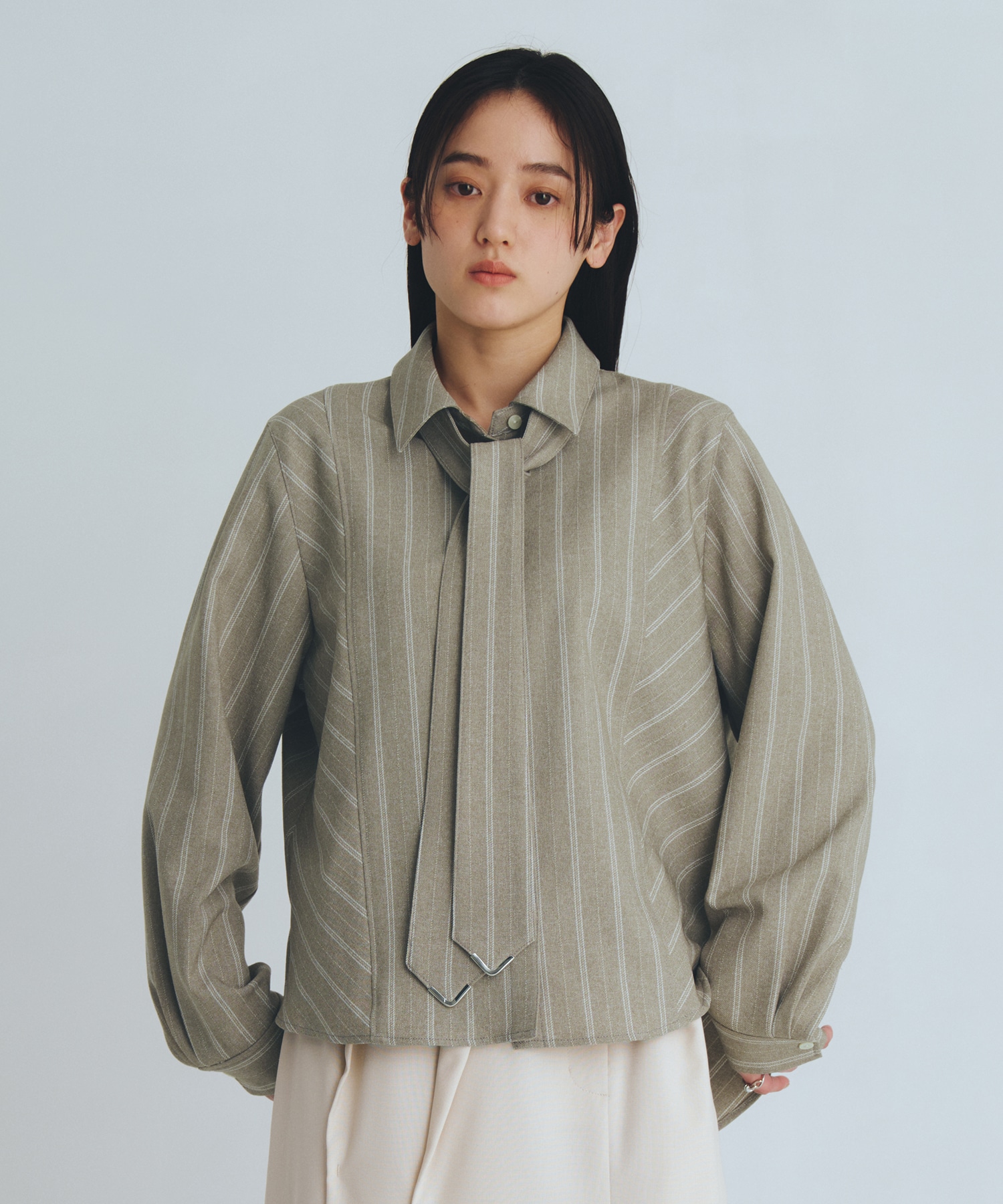 【再入荷】コーナーチップボウタイシャツ