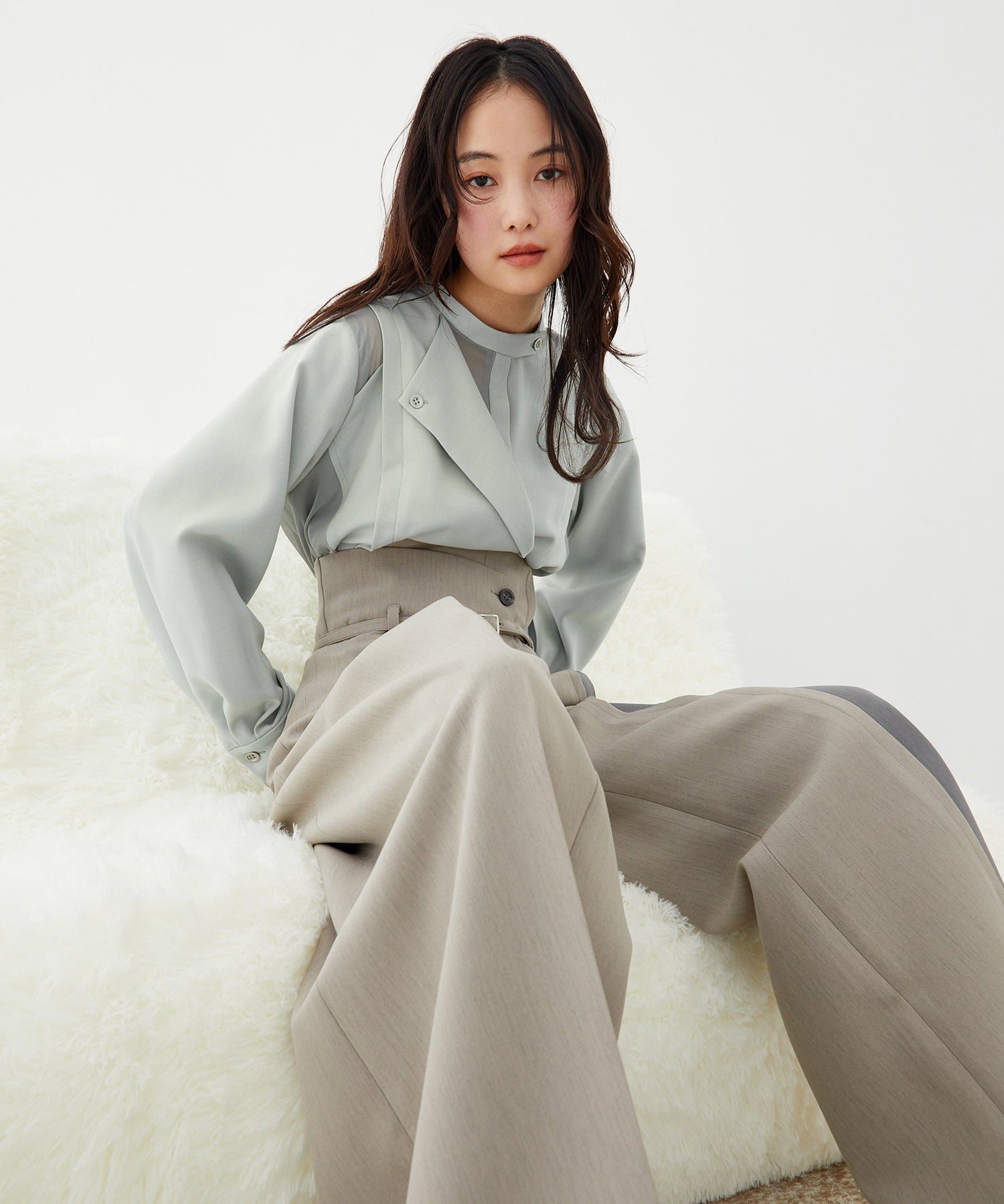 【限定30着｜WEB限定カラー】シアーレイヤーブラウス