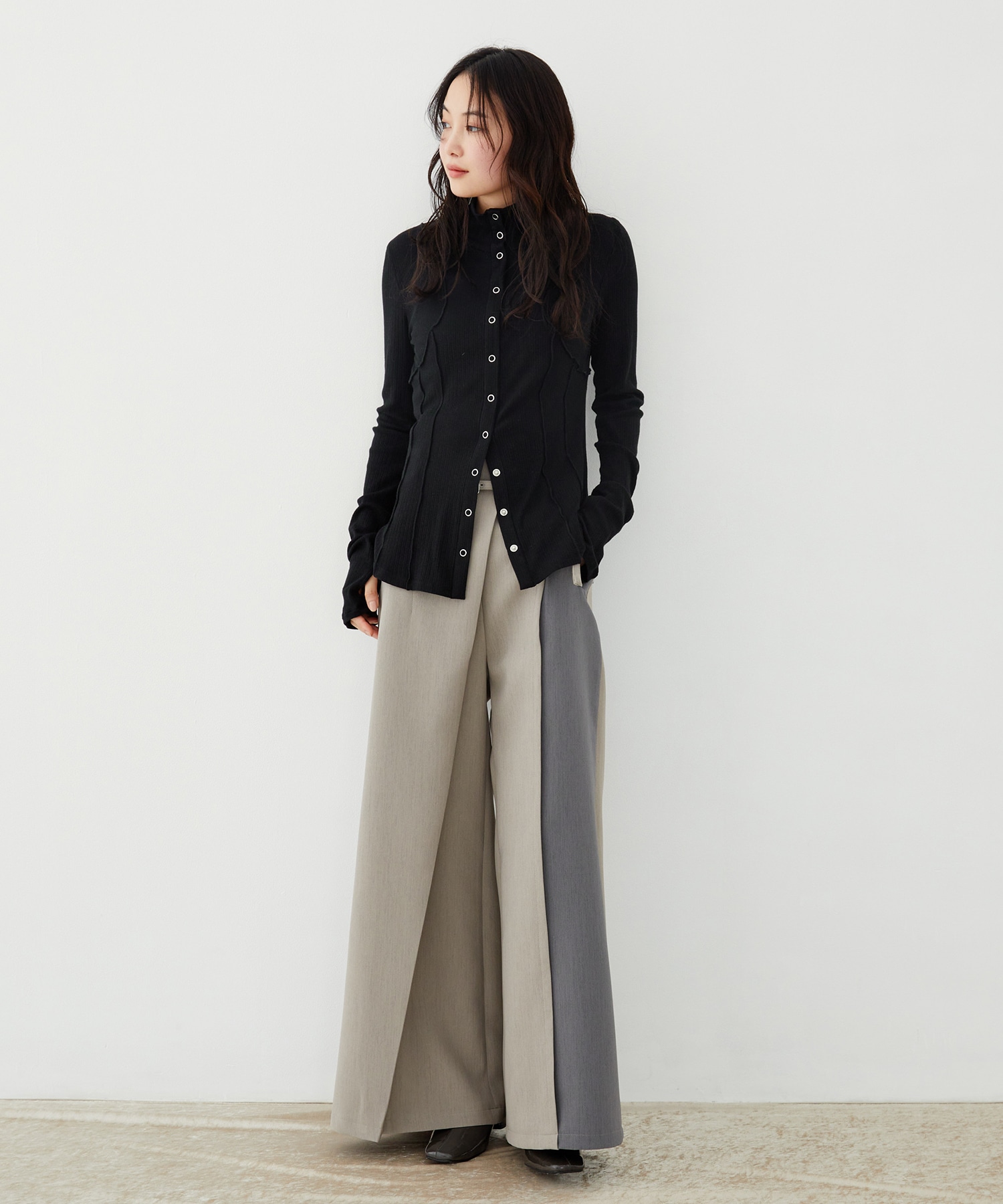 3WAYシルクベアテレコプルオーバー