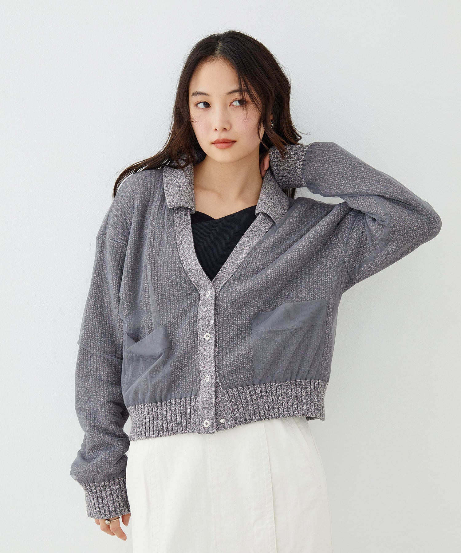 カバーチュールカーディガン