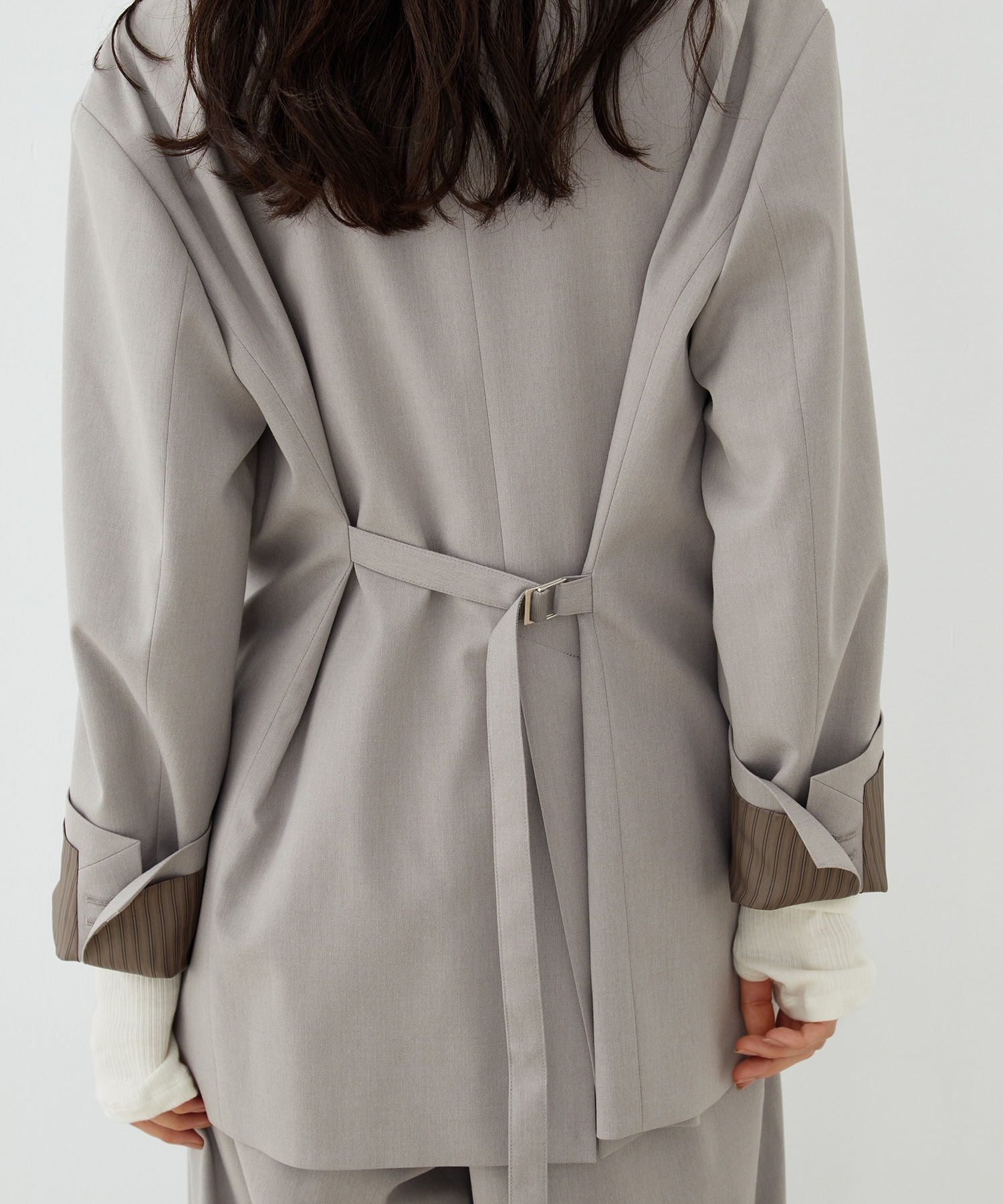 【セットアップ対応】アシメストリングテーラードジャケット