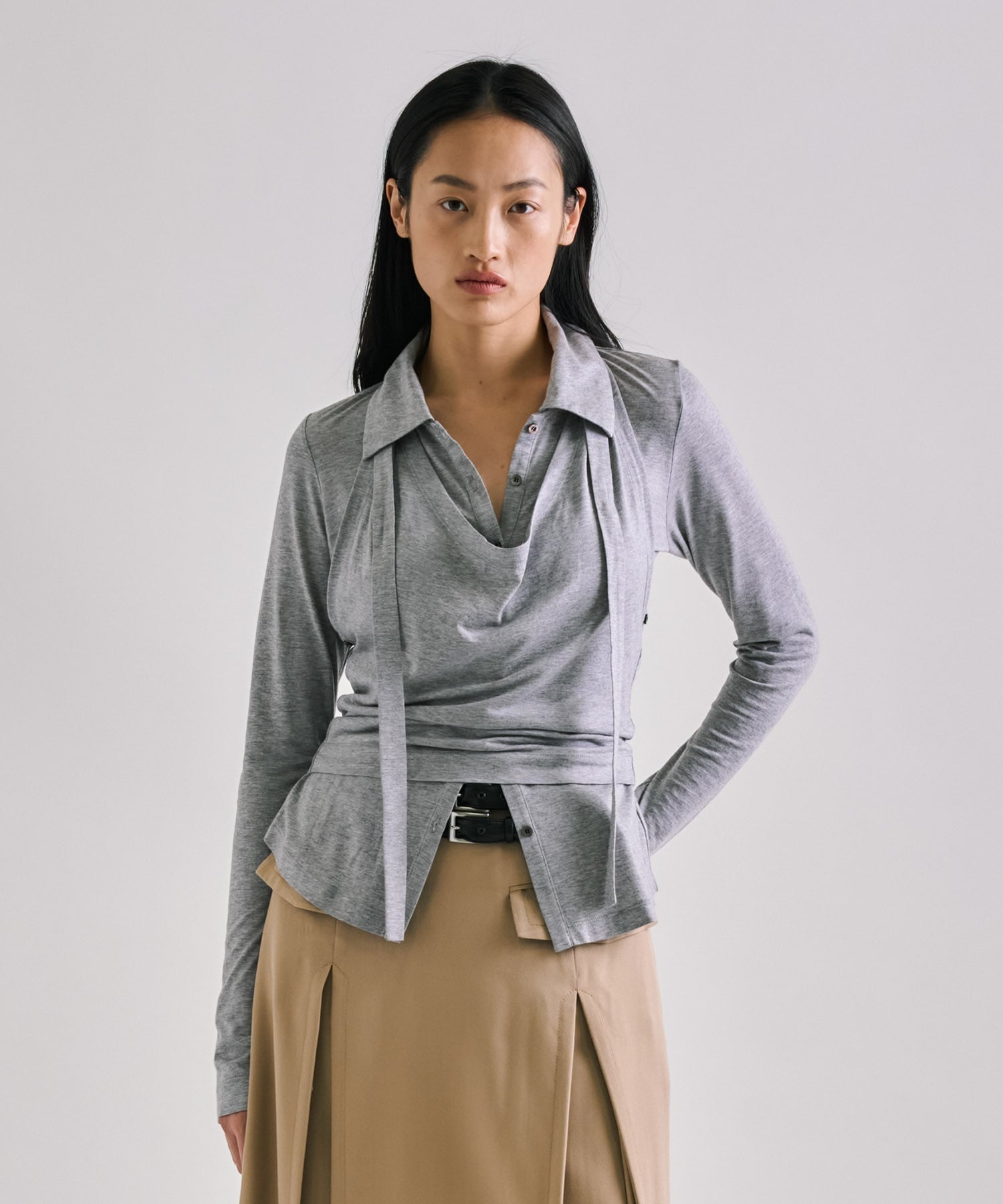 Halterneck Layered Polo