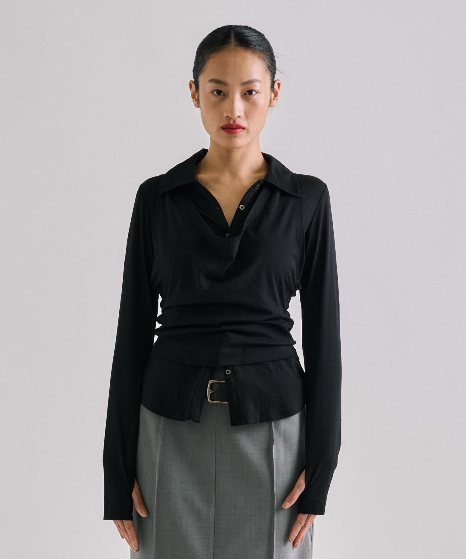 Halterneck Layered Polo