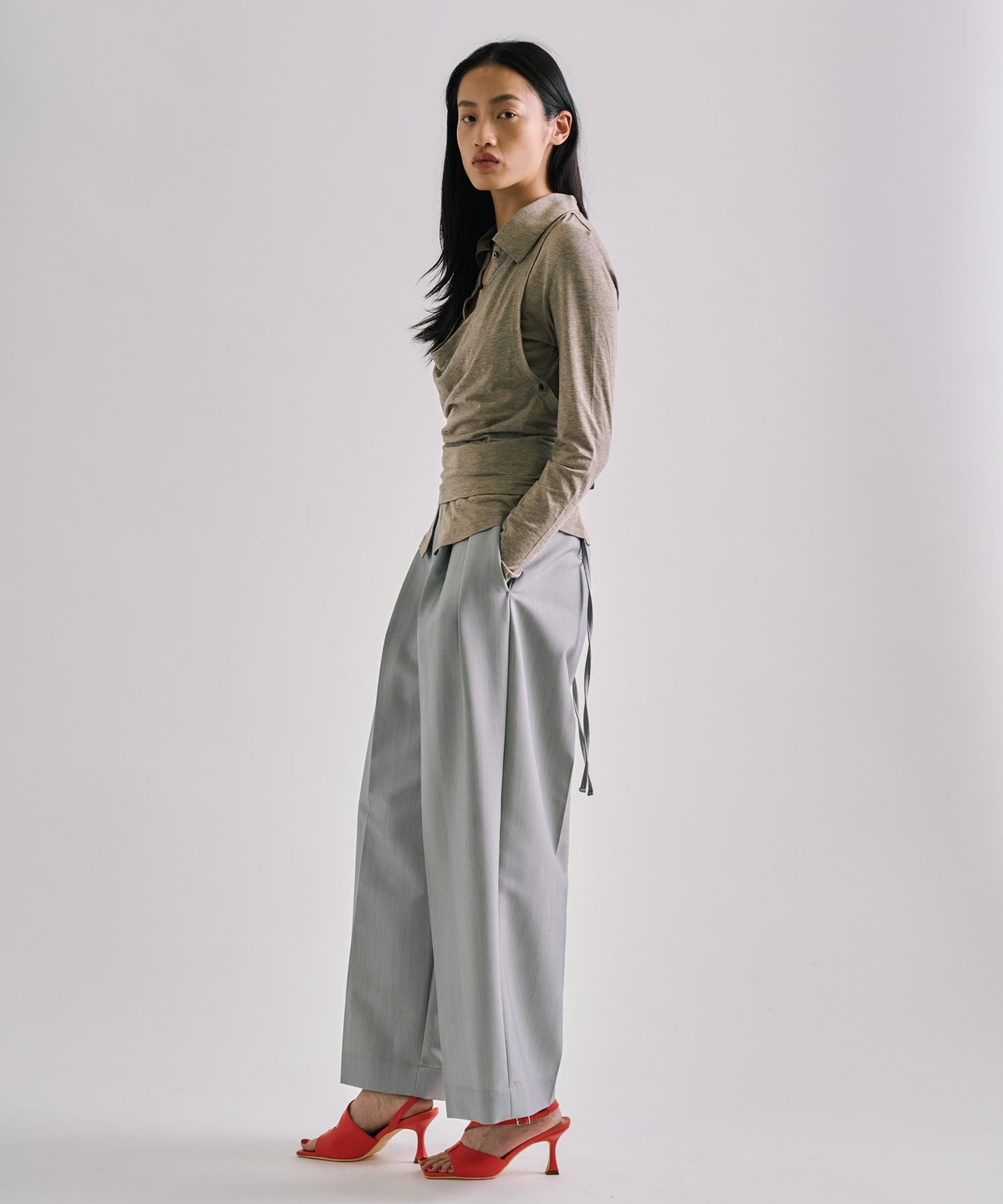 Halterneck Layered Polo