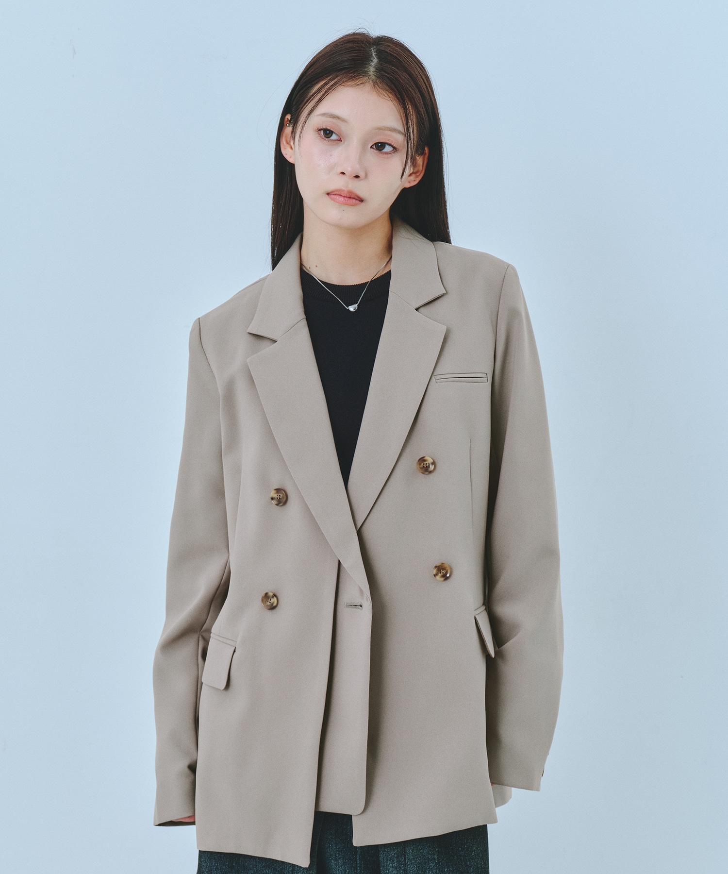 レイヤードカラーテーラードジャケット