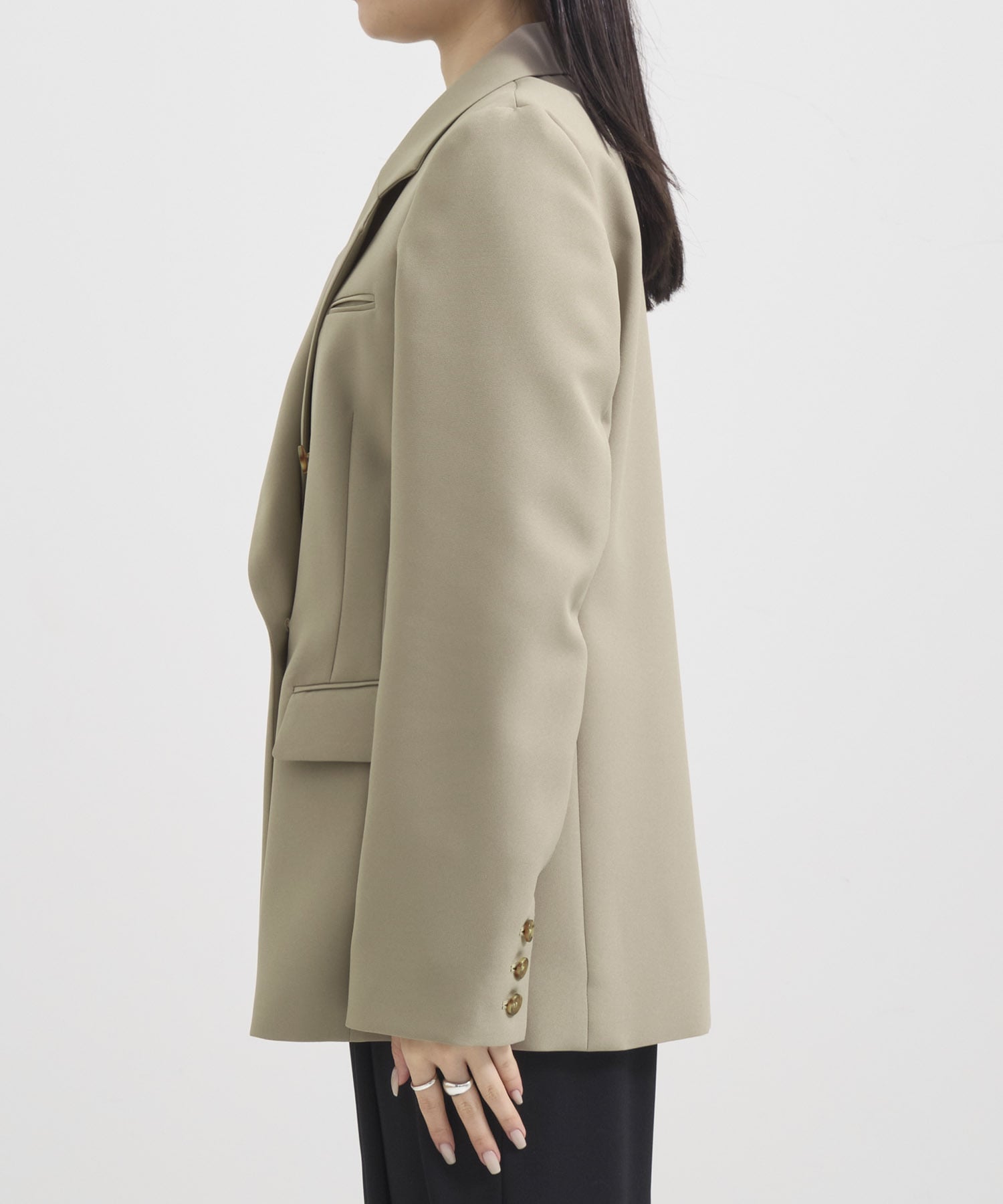 レイヤードカラーテーラードジャケット