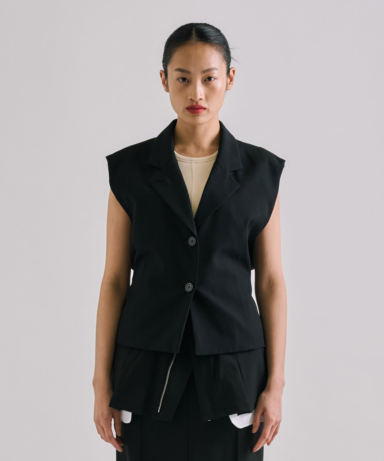 French Sleeve Tailored Gilet