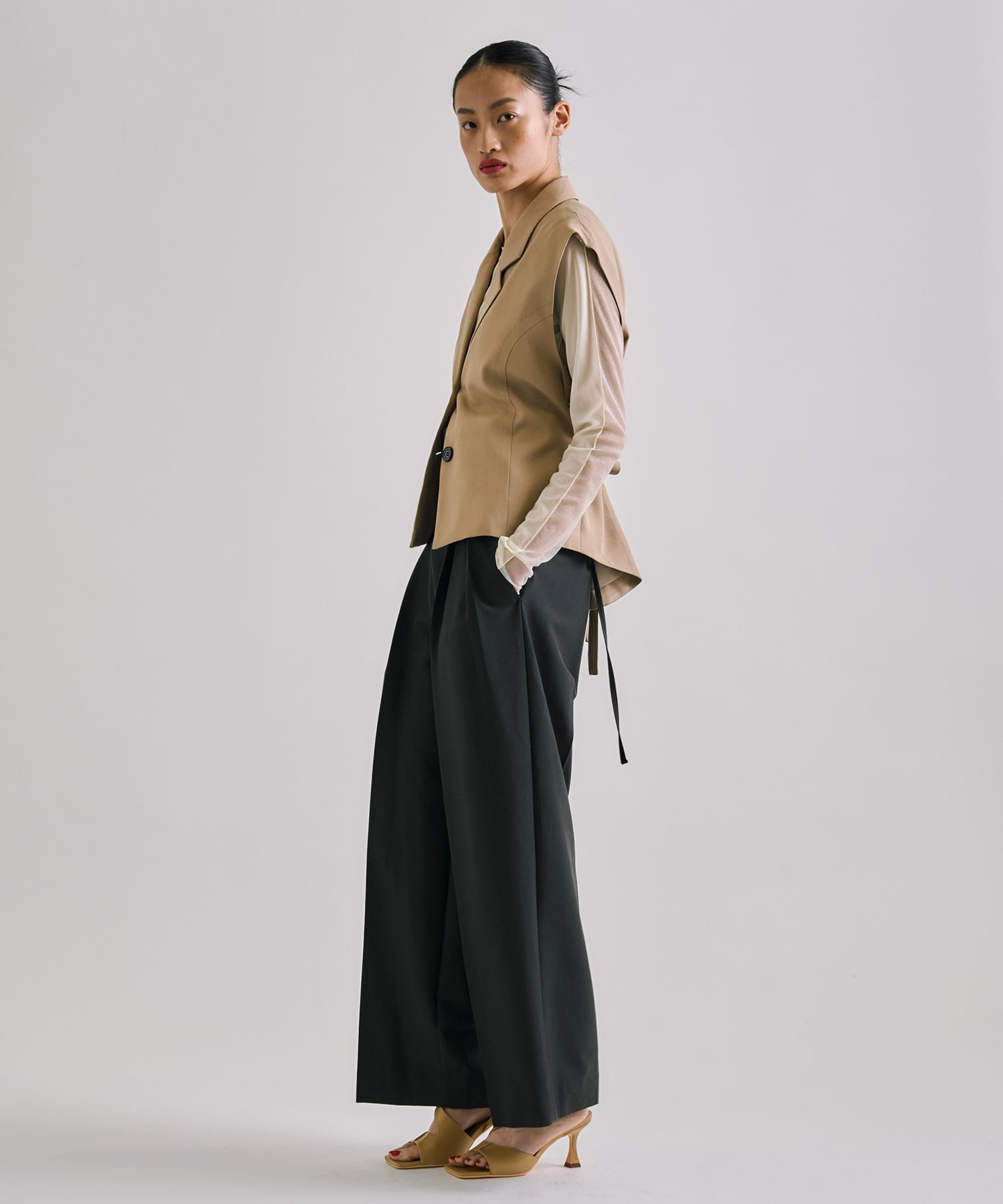 French Sleeve Tailored Gilet