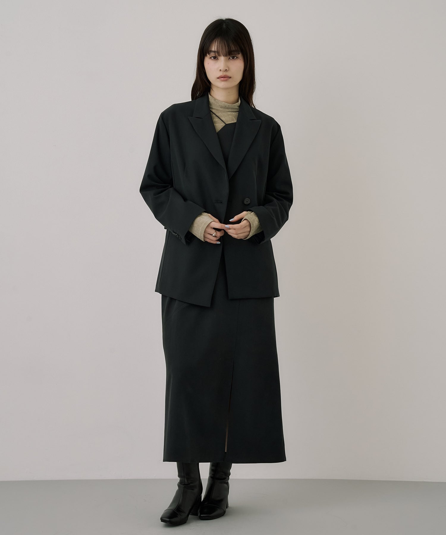 【セットアップ】フィブリルアシメキャミワンピース