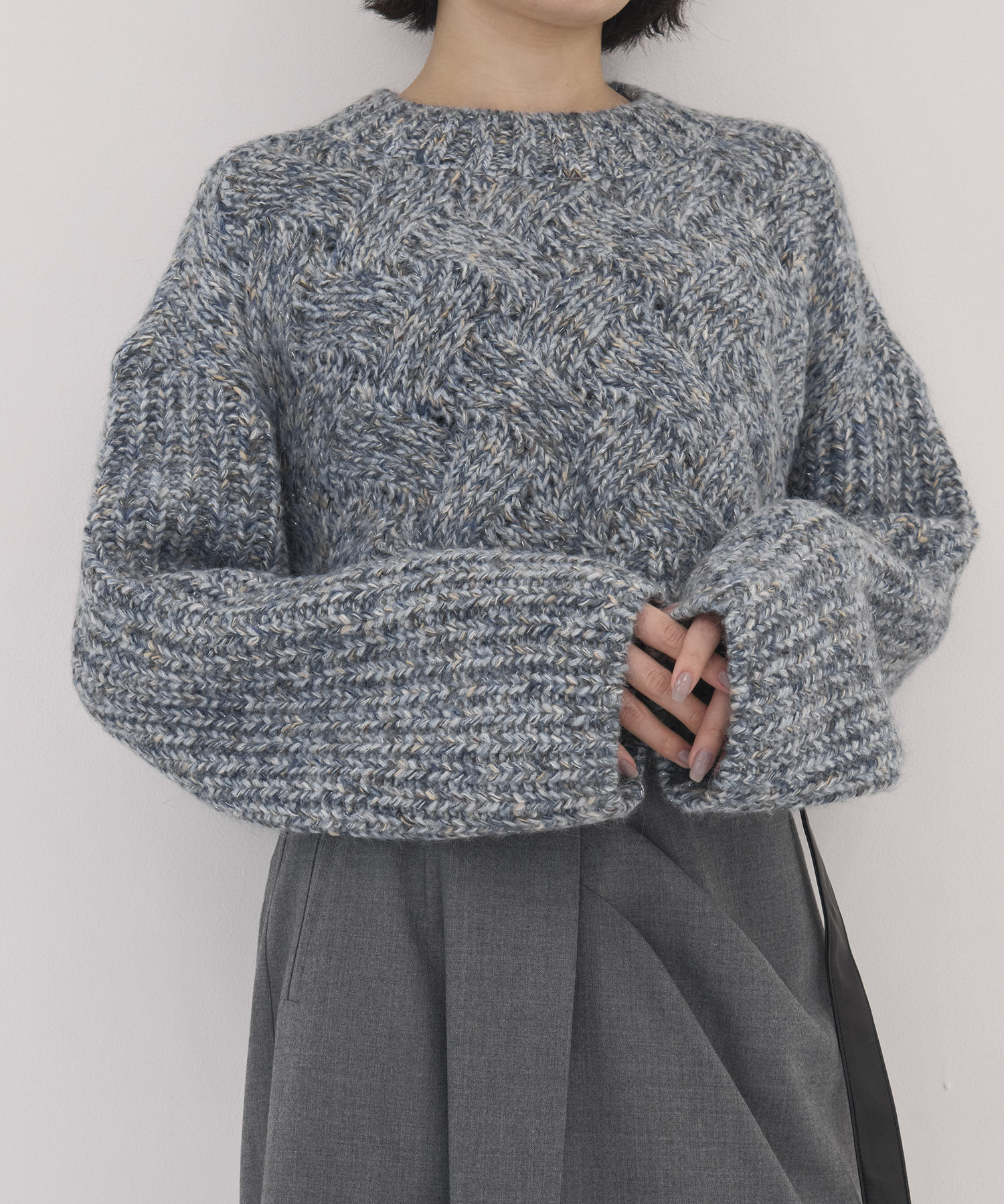 【WEB先行発売】バスケットショートニット