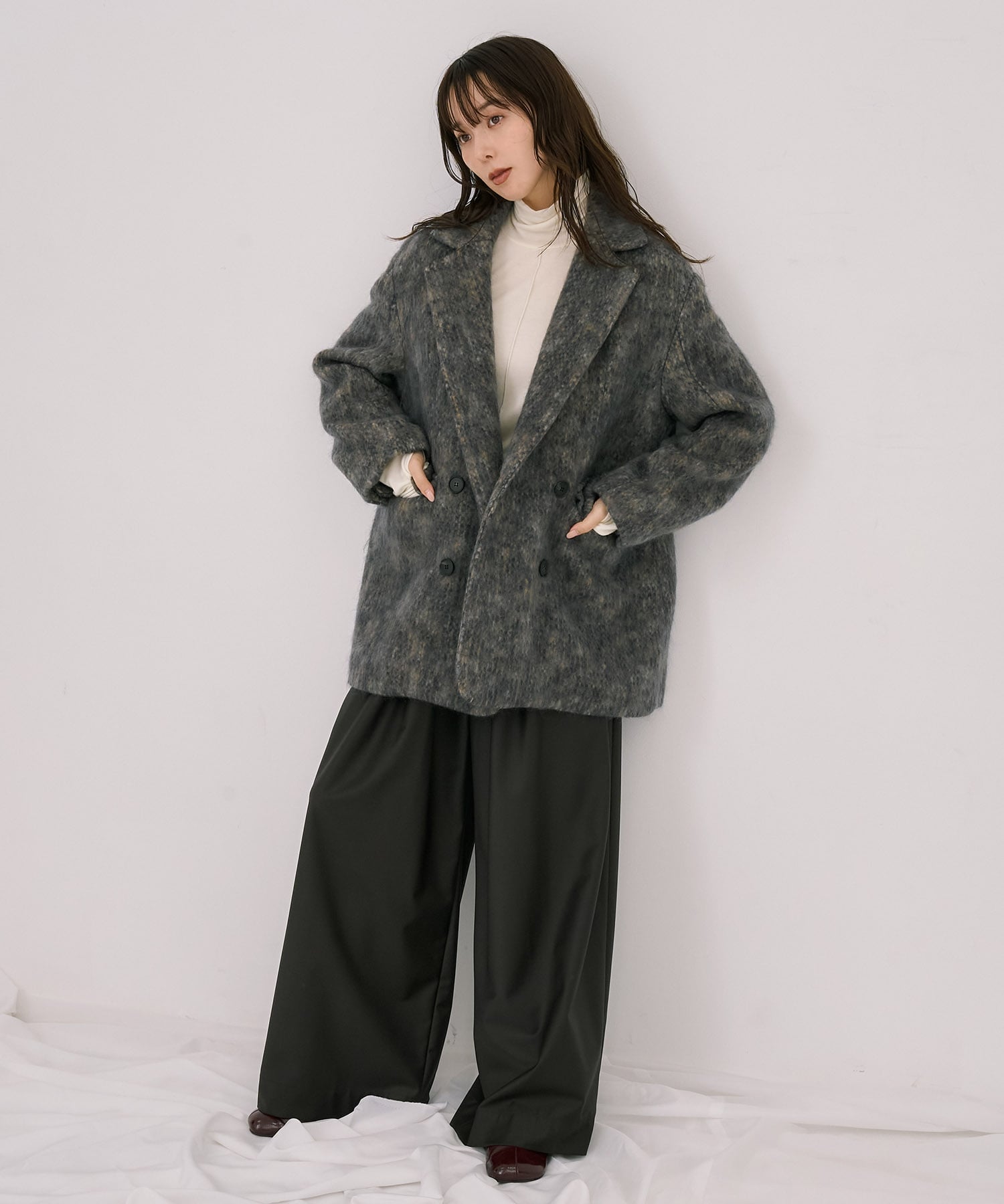 シャギーオーバージャケット