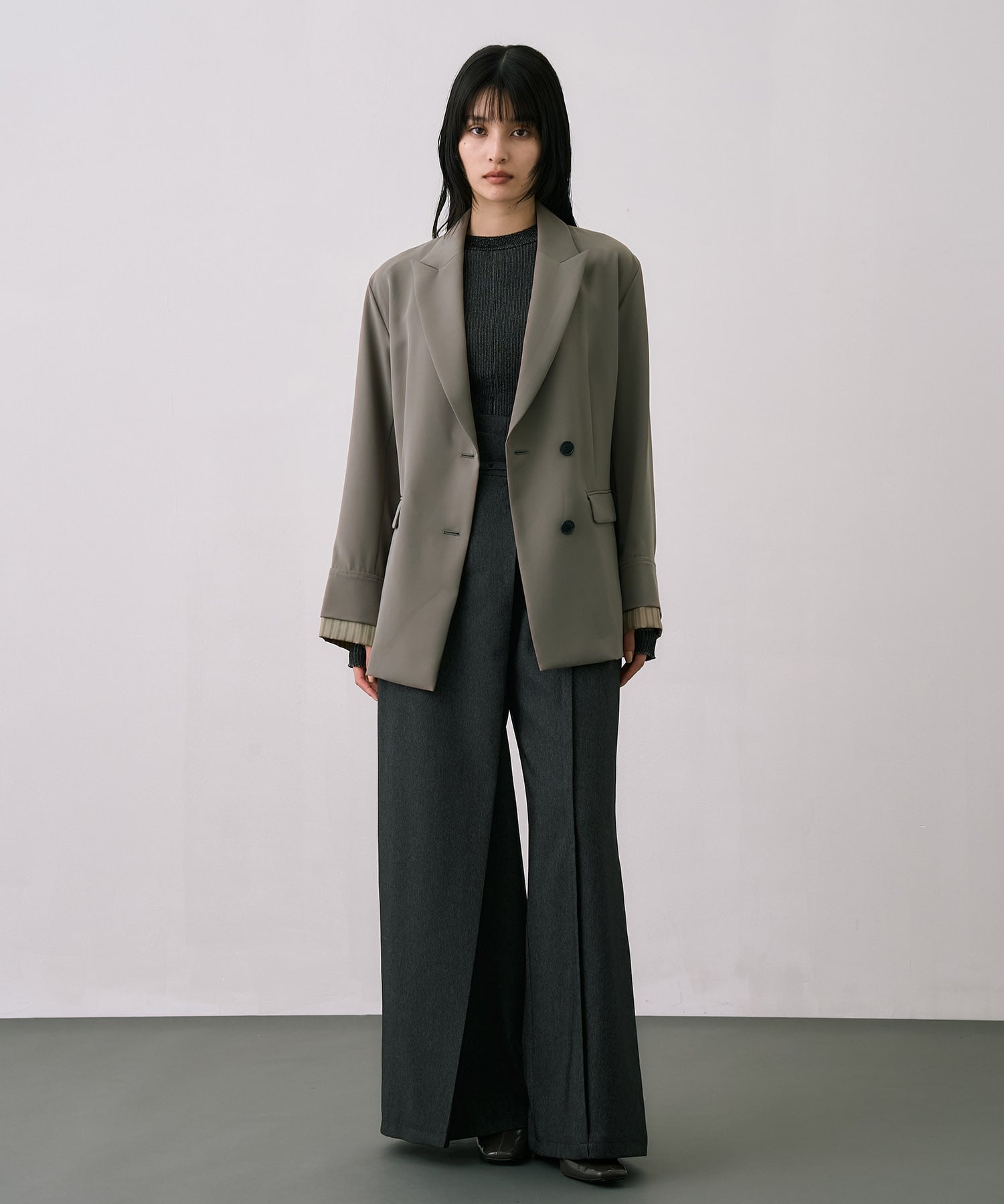 【セットアップ】4WAYベルトテーラードジャケット
