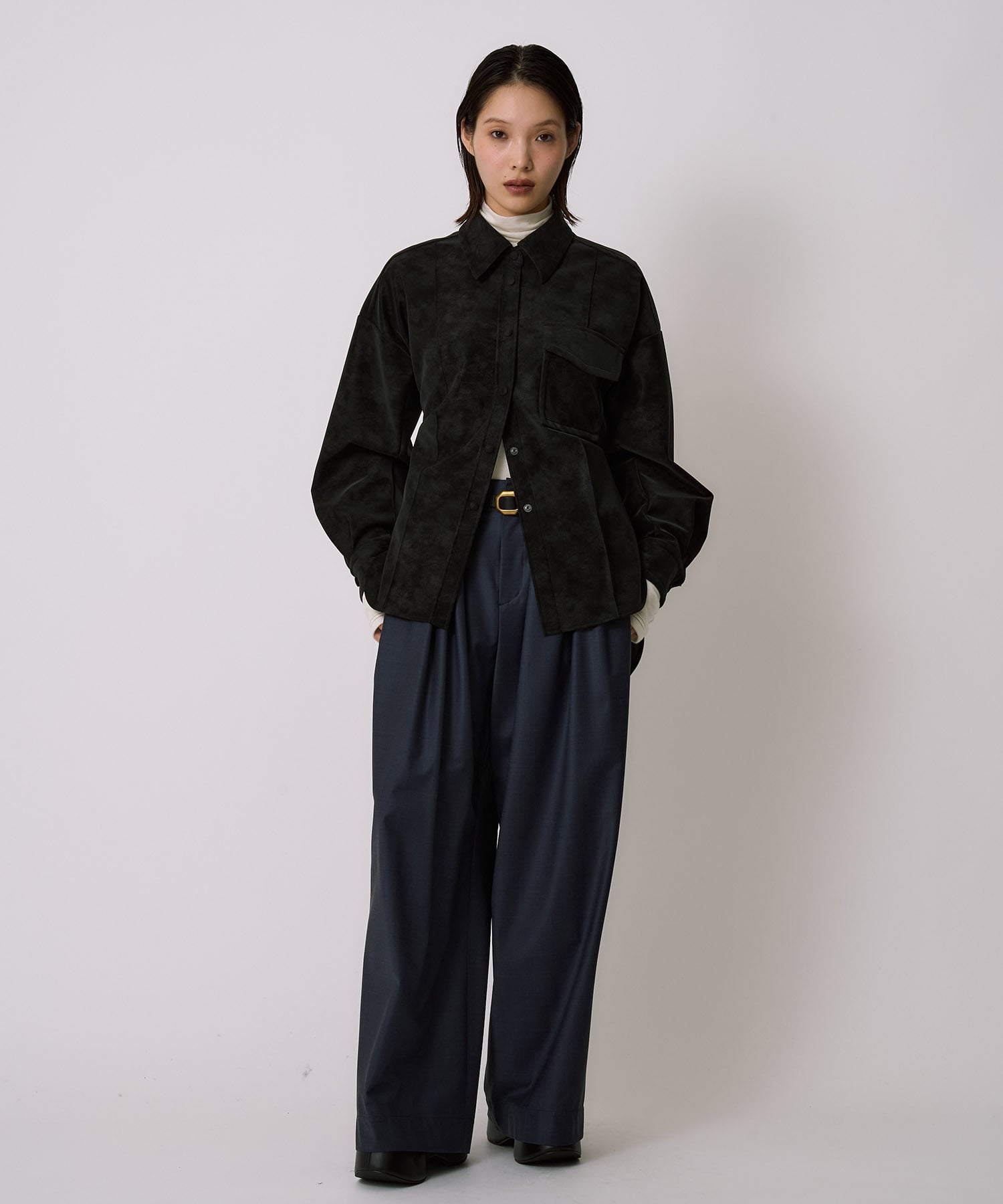 Oversized Suede Shirt