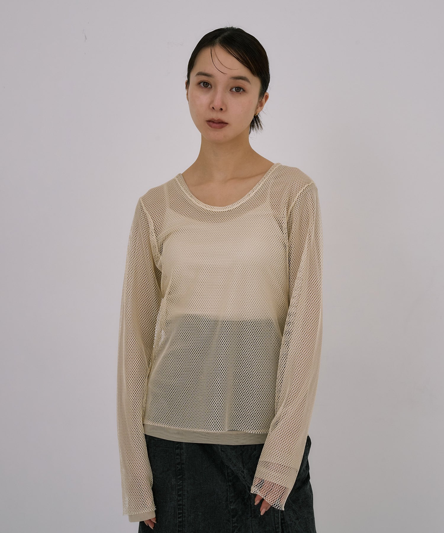 Lame Mesh & Tule Top