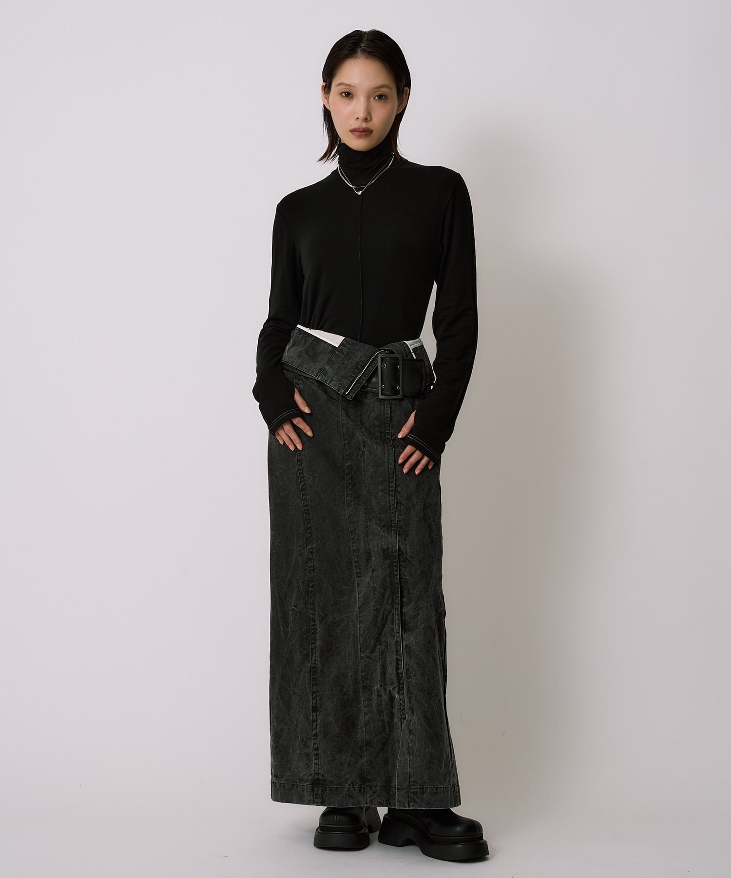 Cashmere Silk Turtle Neck Jersey