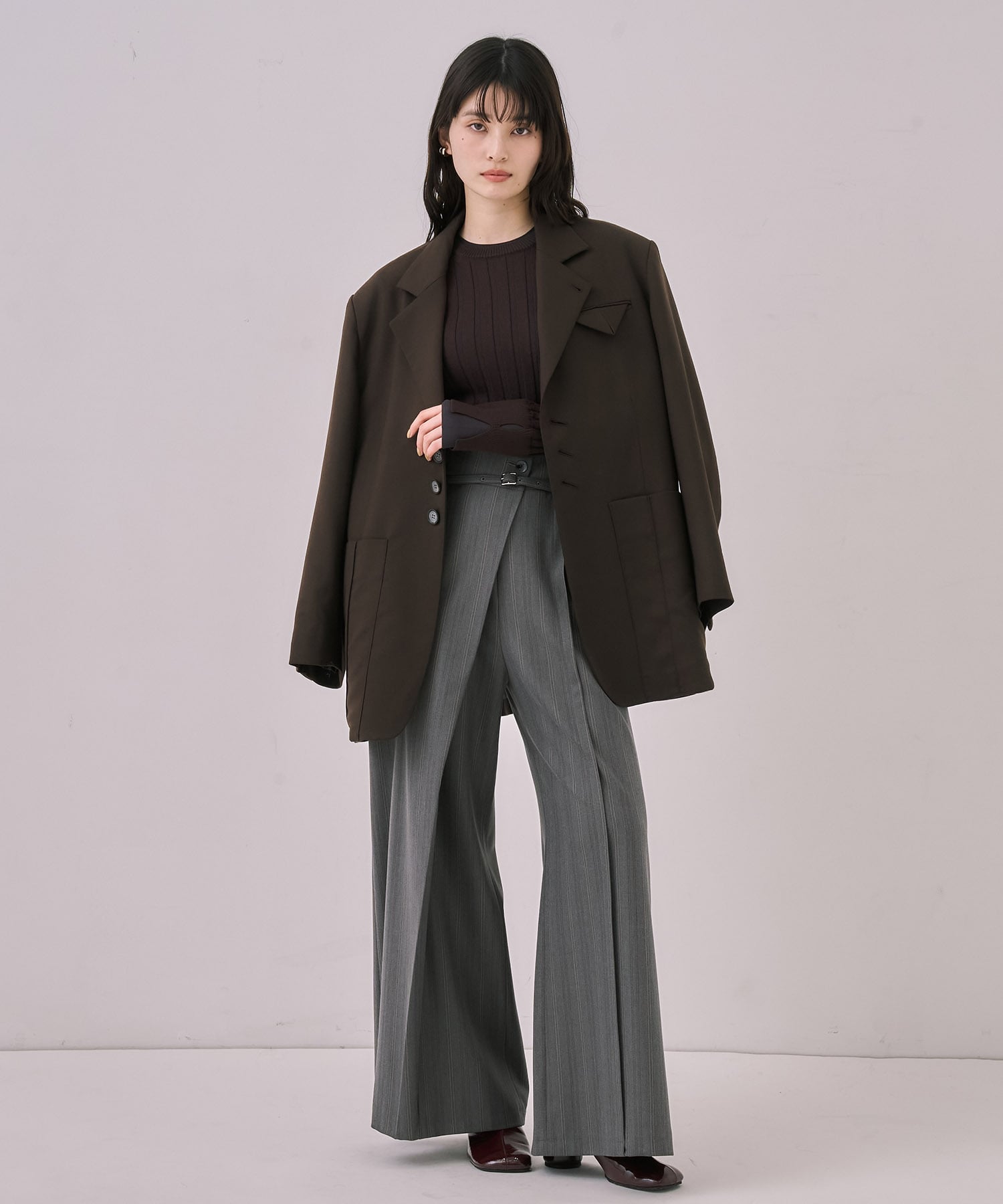 リップルレイヤーニット