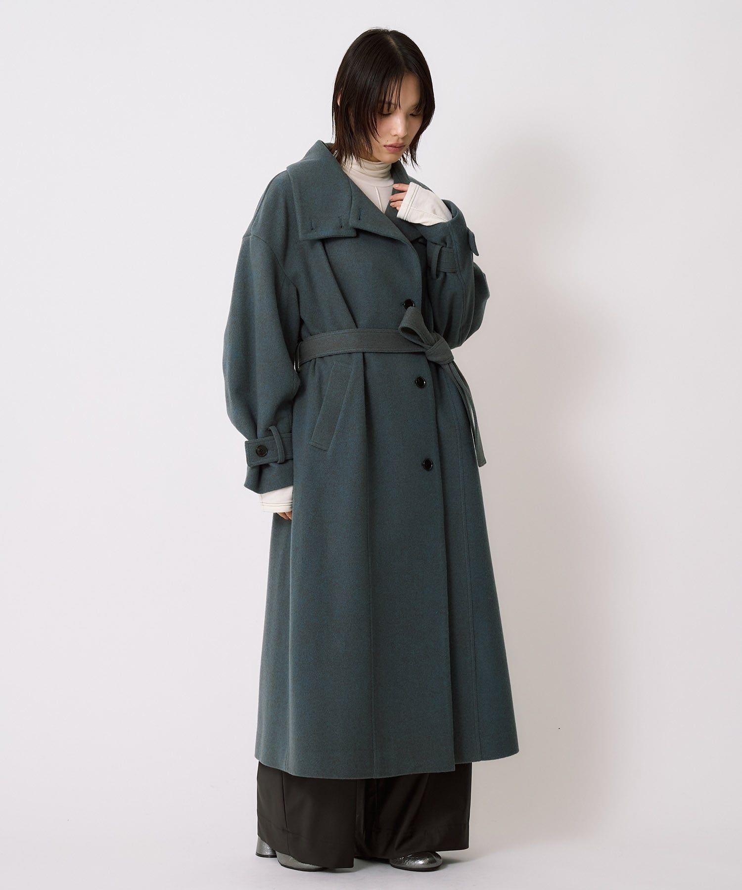 【WEB先行予約受付】スタンドカラーロングコート
