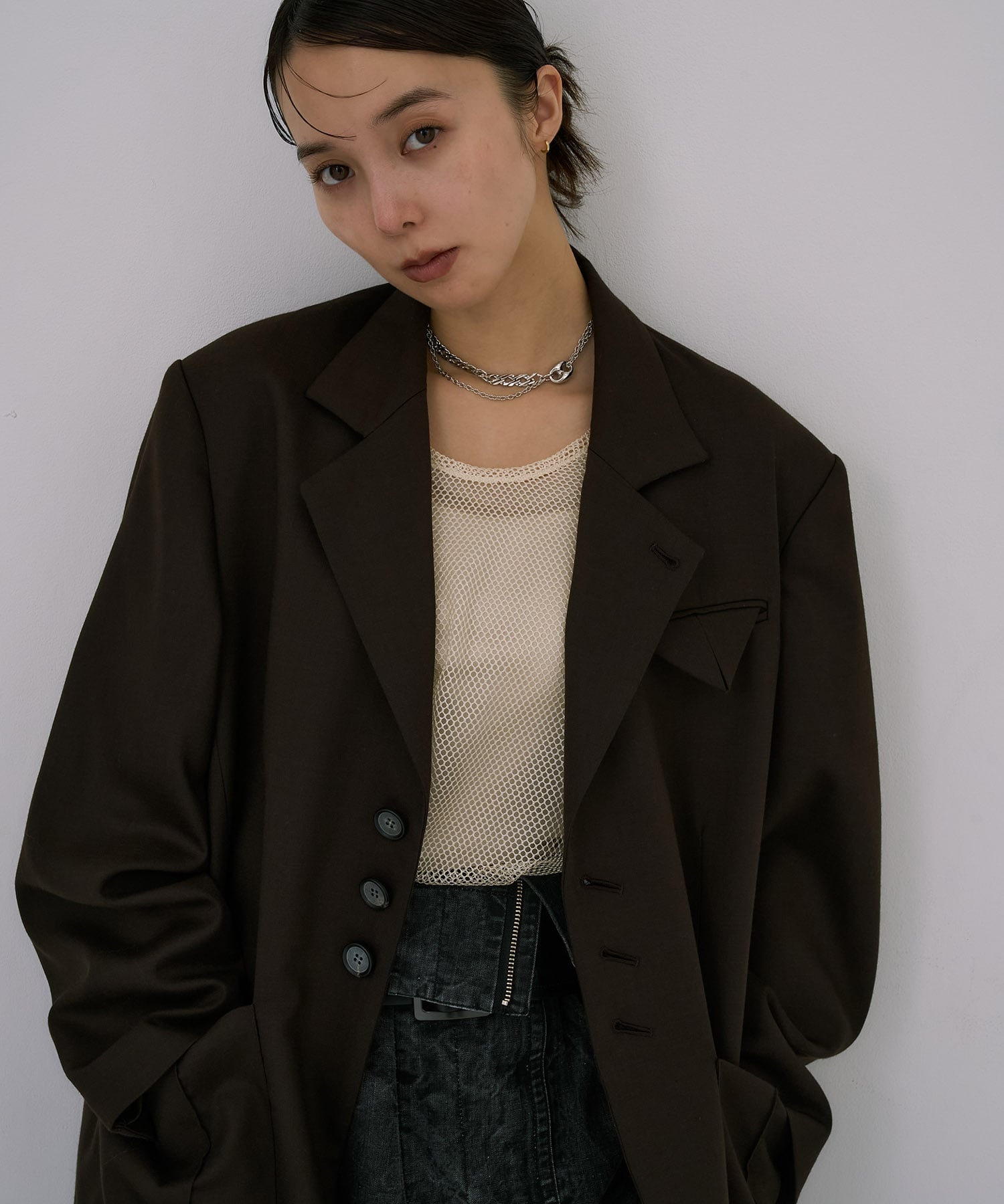 Oversized Back Zip Jacket