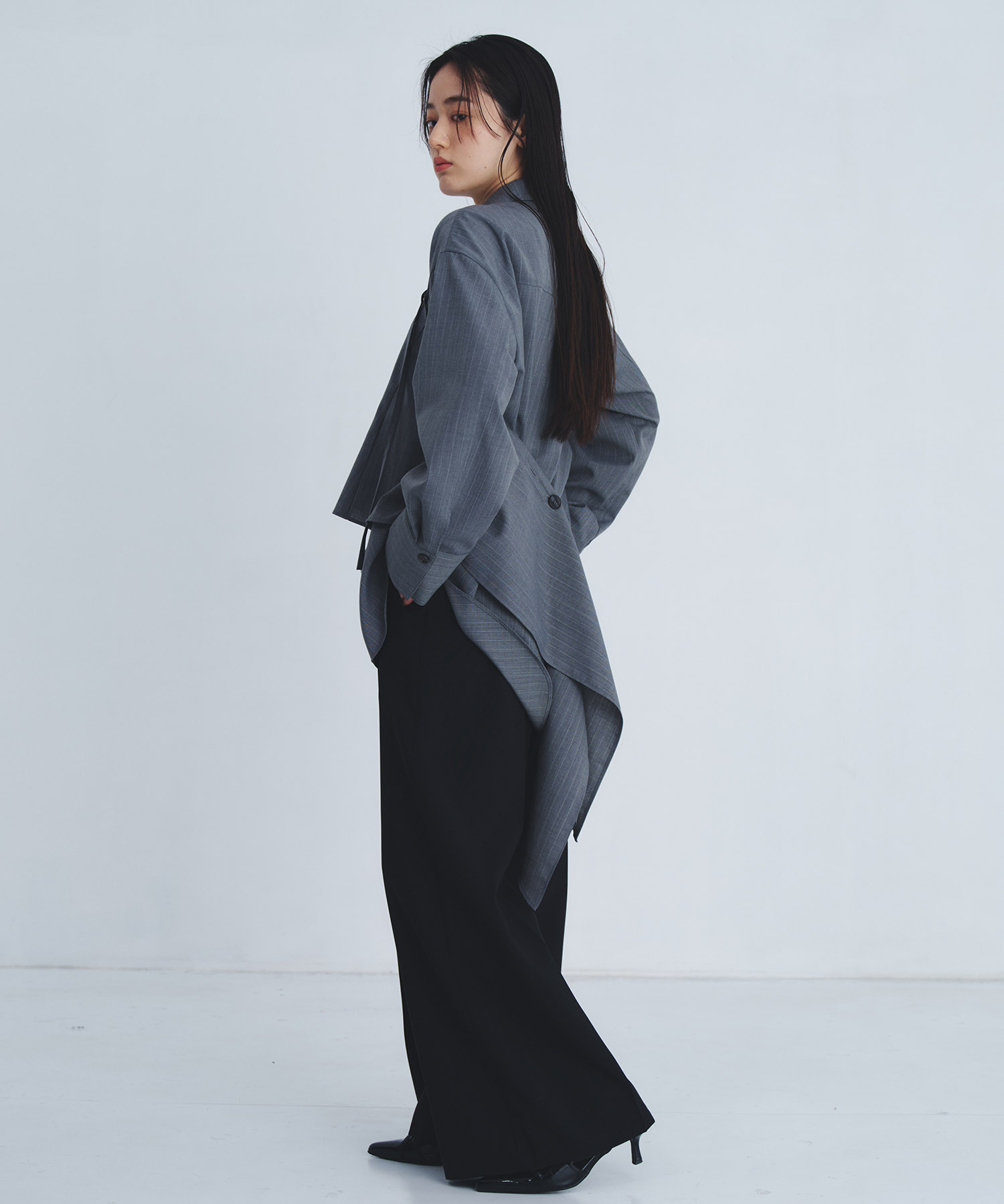 レイヤードテーラーカラーシャツ