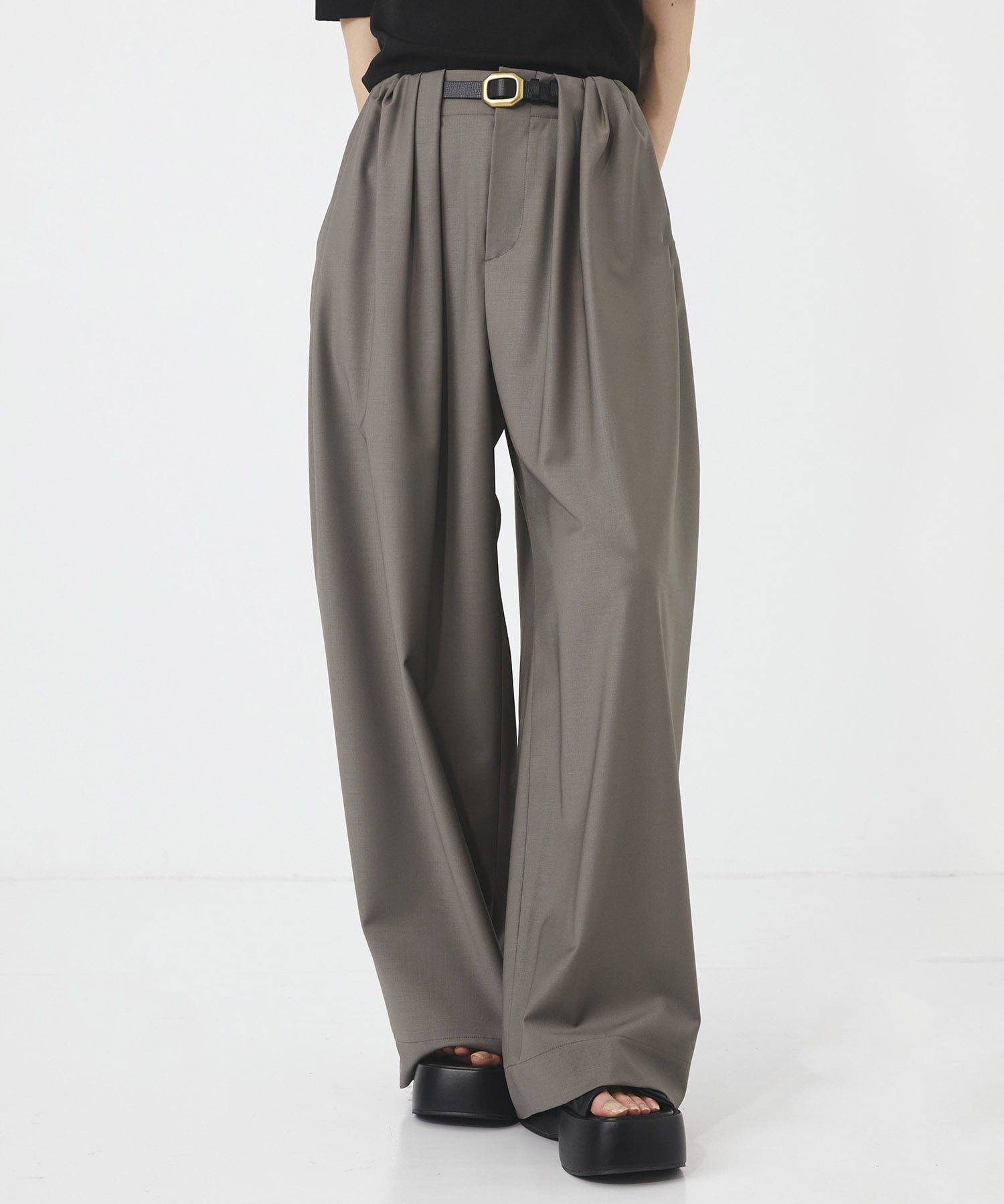 【新色】Super120s Wool Relax Trousers